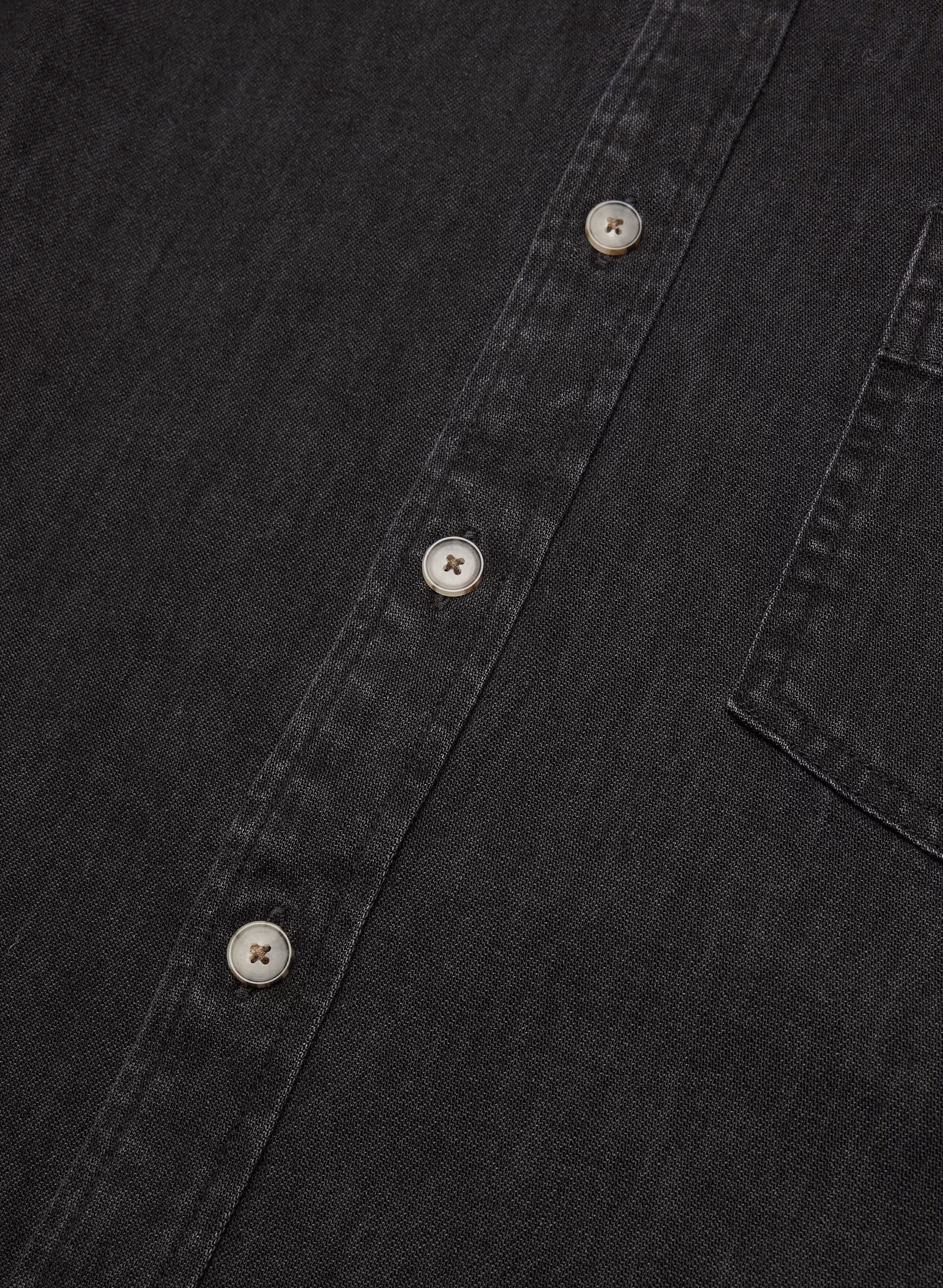 Denim Forum The '80s Comfy Denim Shirt - BLACK EYELINER