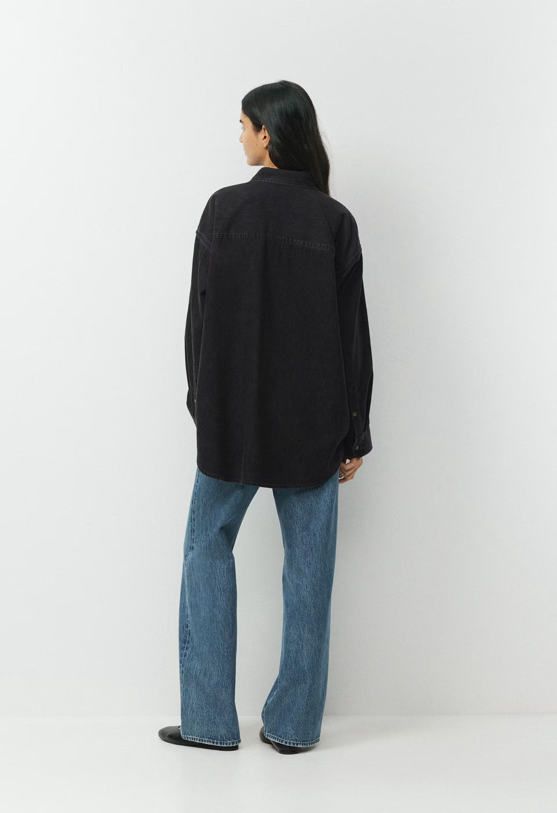 Denim Forum The '80s Comfy Denim Shirt - BLACK EYELINER