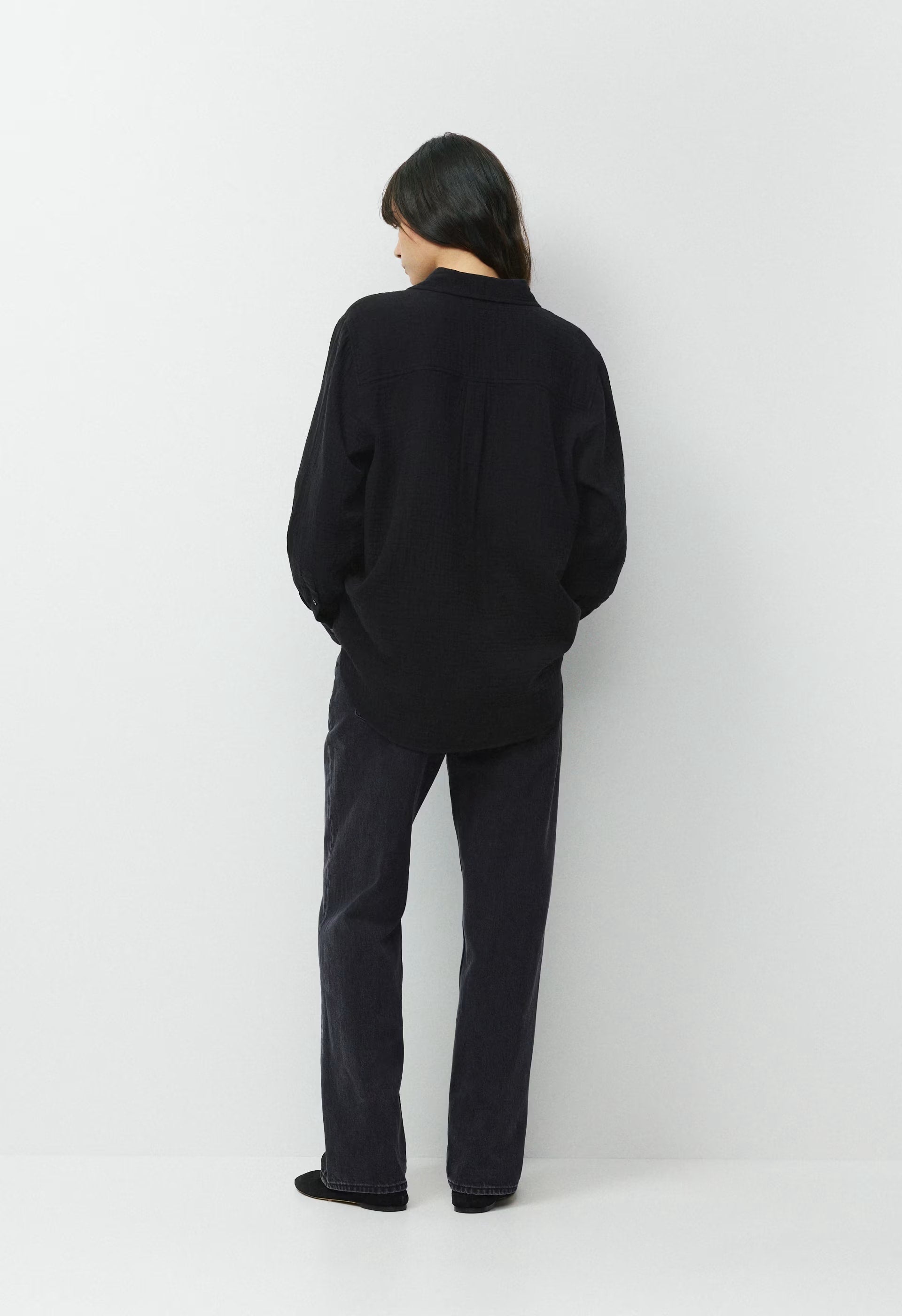 AirPlush Cotton™ Sail Shirt - BLACK