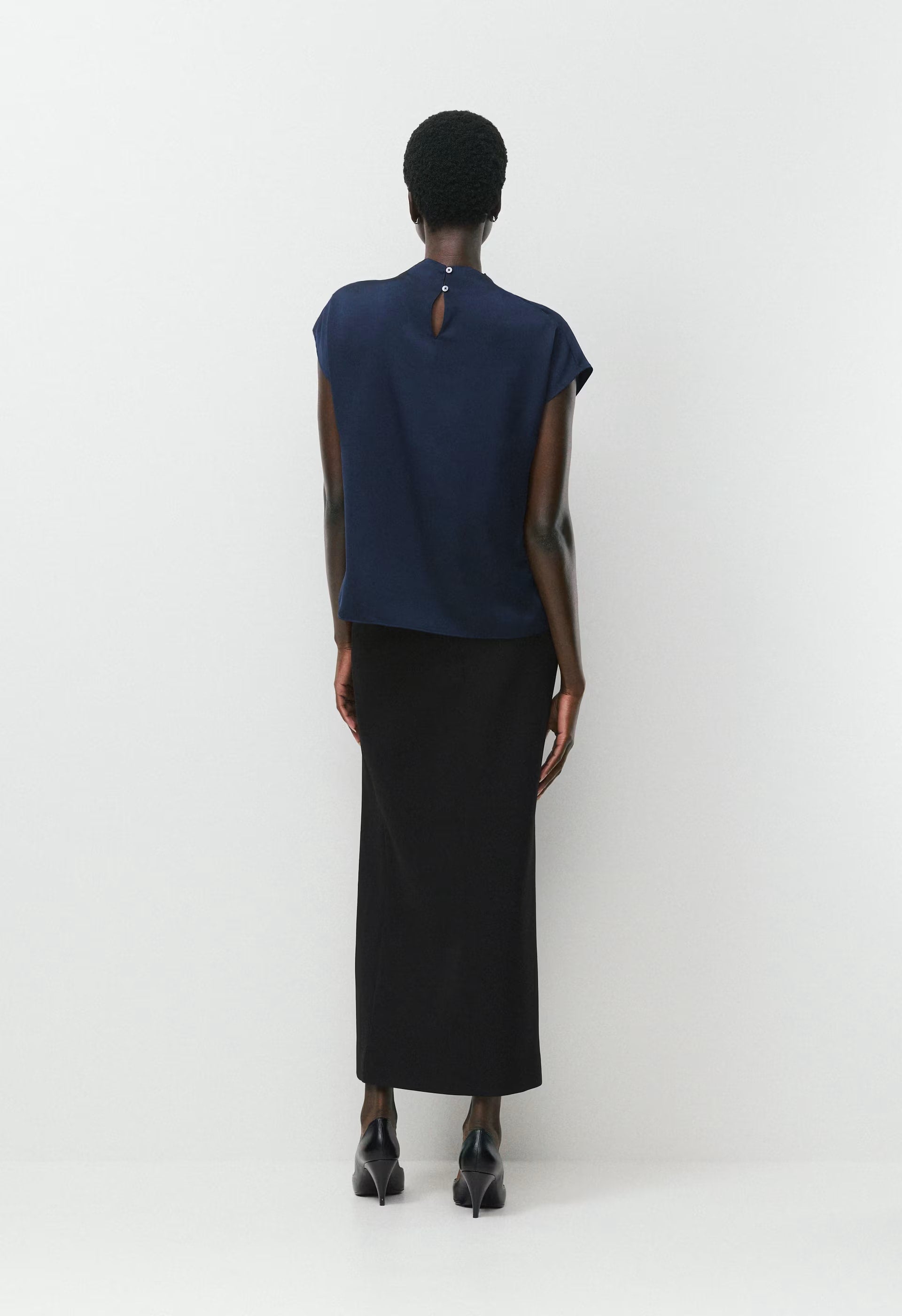 Nominee Satin Blouse - ADMIRAL