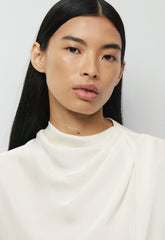 Nominee Satin Blouse - LIGHT BIRCH