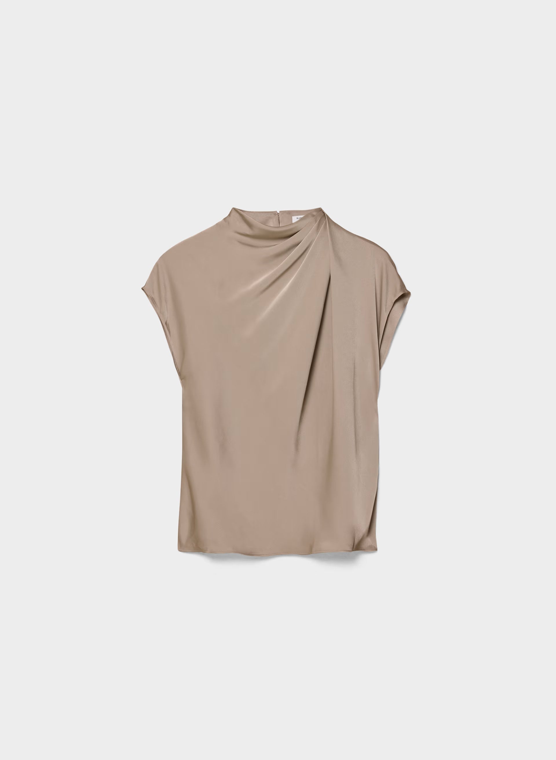 Nominee Satin Blouse - NOMAD TAUPE