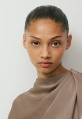 Nominee Satin Blouse - NOMAD TAUPE