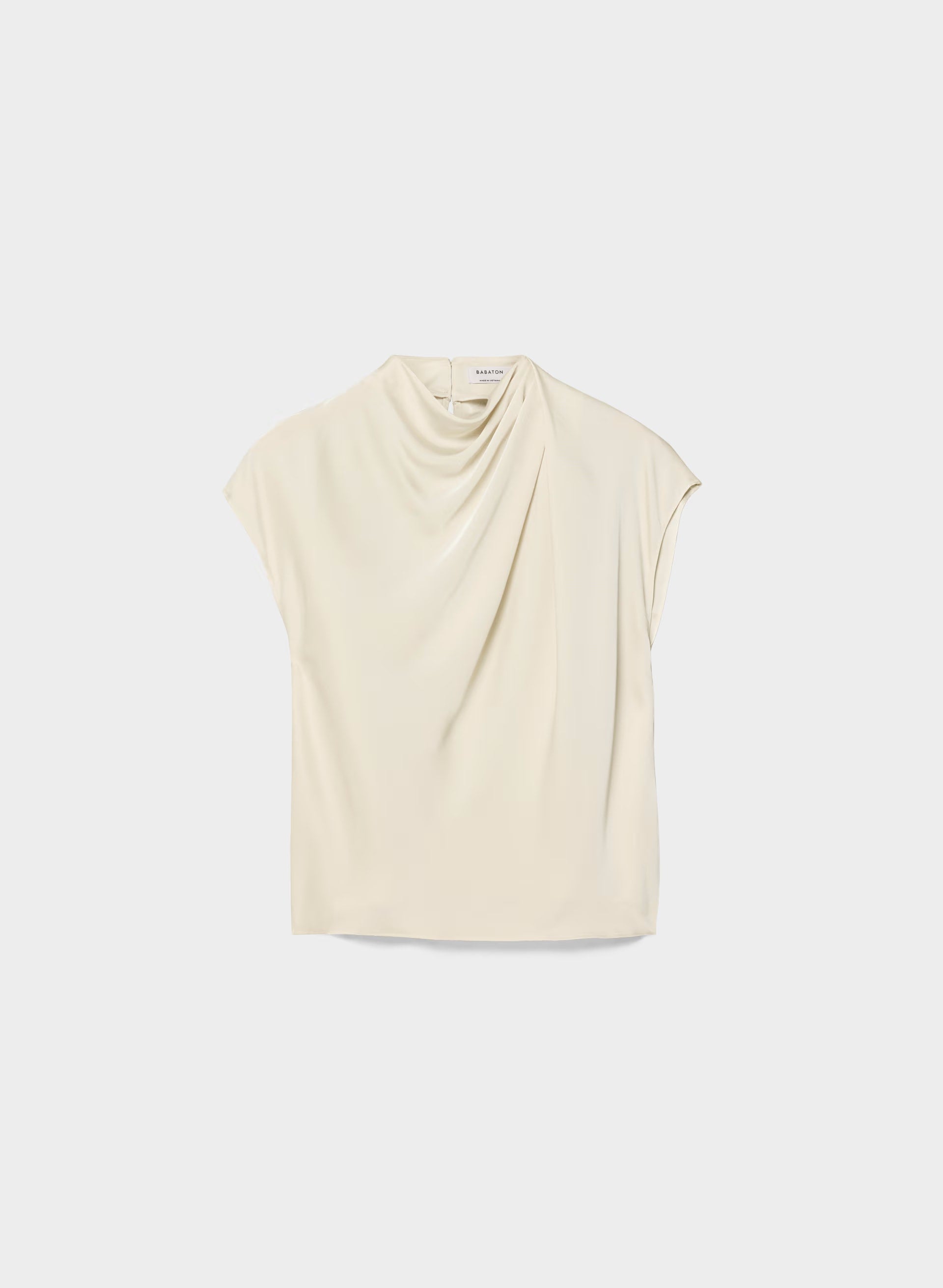Nominee Satin Blouse - SEASIDE CREAM