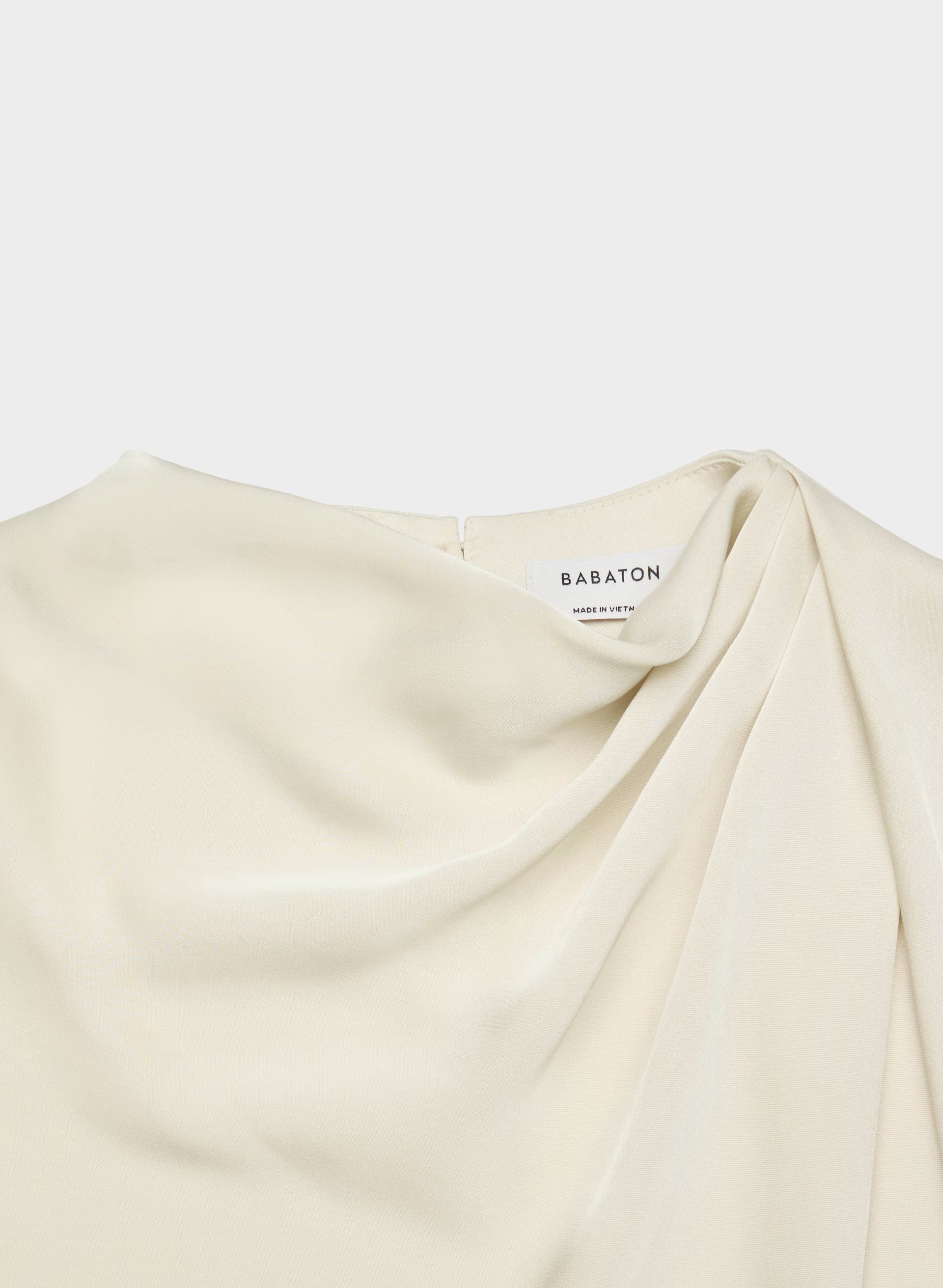 Nominee Satin Blouse - SEASIDE CREAM