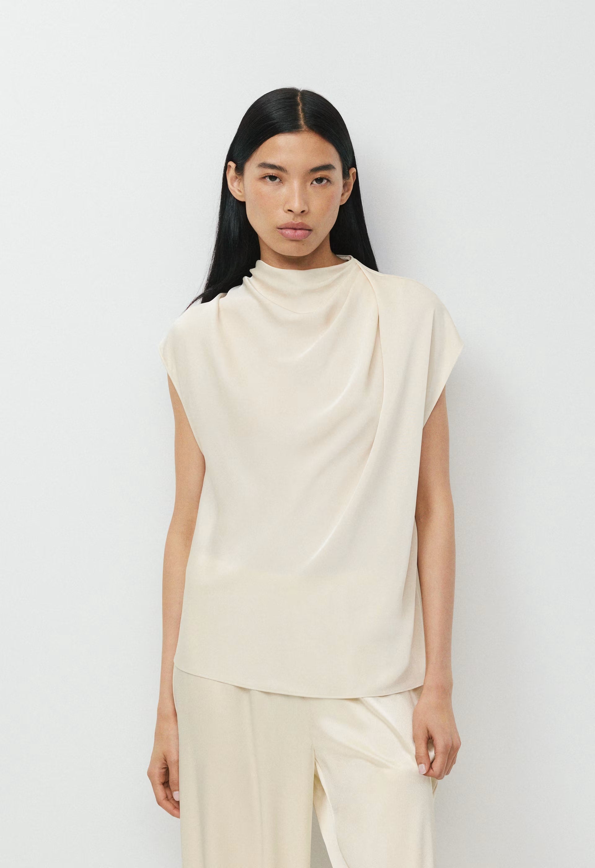 Nominee Satin Blouse - BALLET PINK