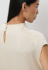 Nominee Satin Blouse - SEASIDE CREAM