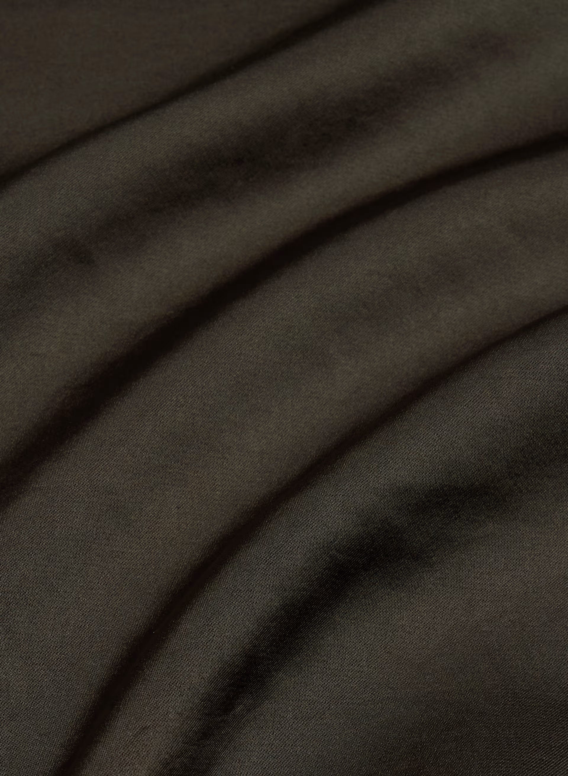 Baker Satin Shirt - CACAO NIB BROWN