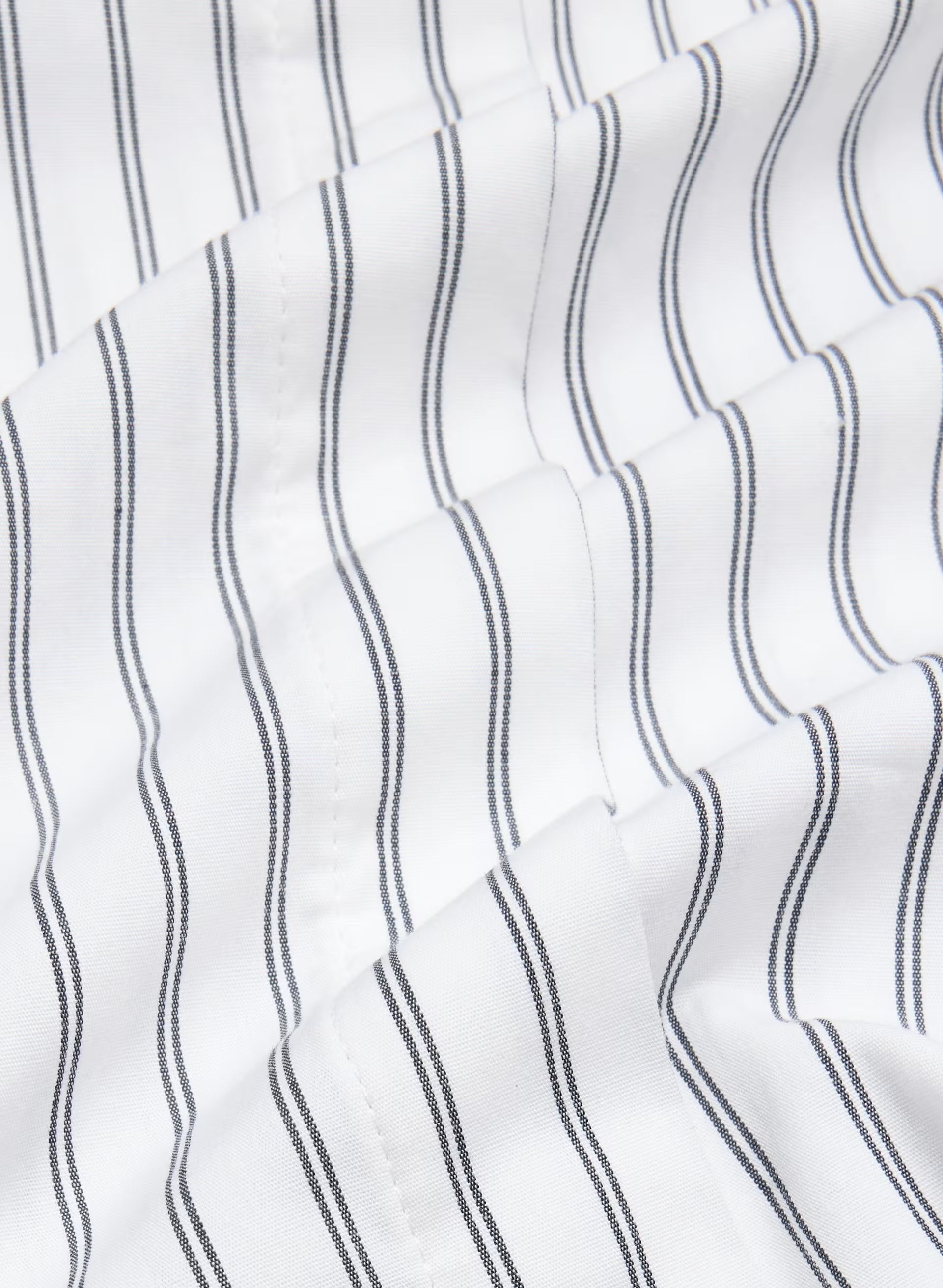Chronicle Slim Poplin Shirt - CALVIN STRP BT WT/ADML