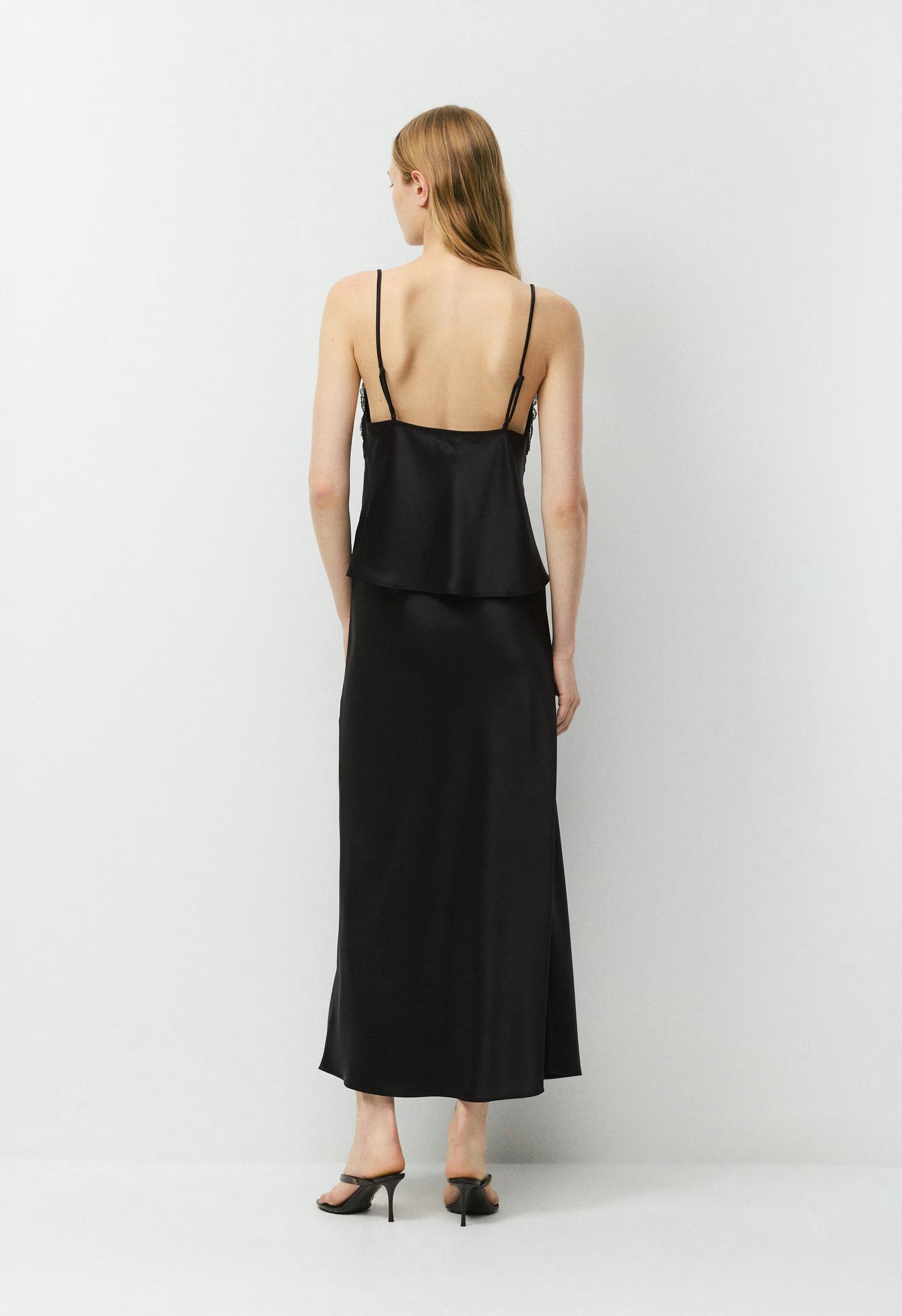 Foxtrot Satin Camisole - BLACK/BLACK