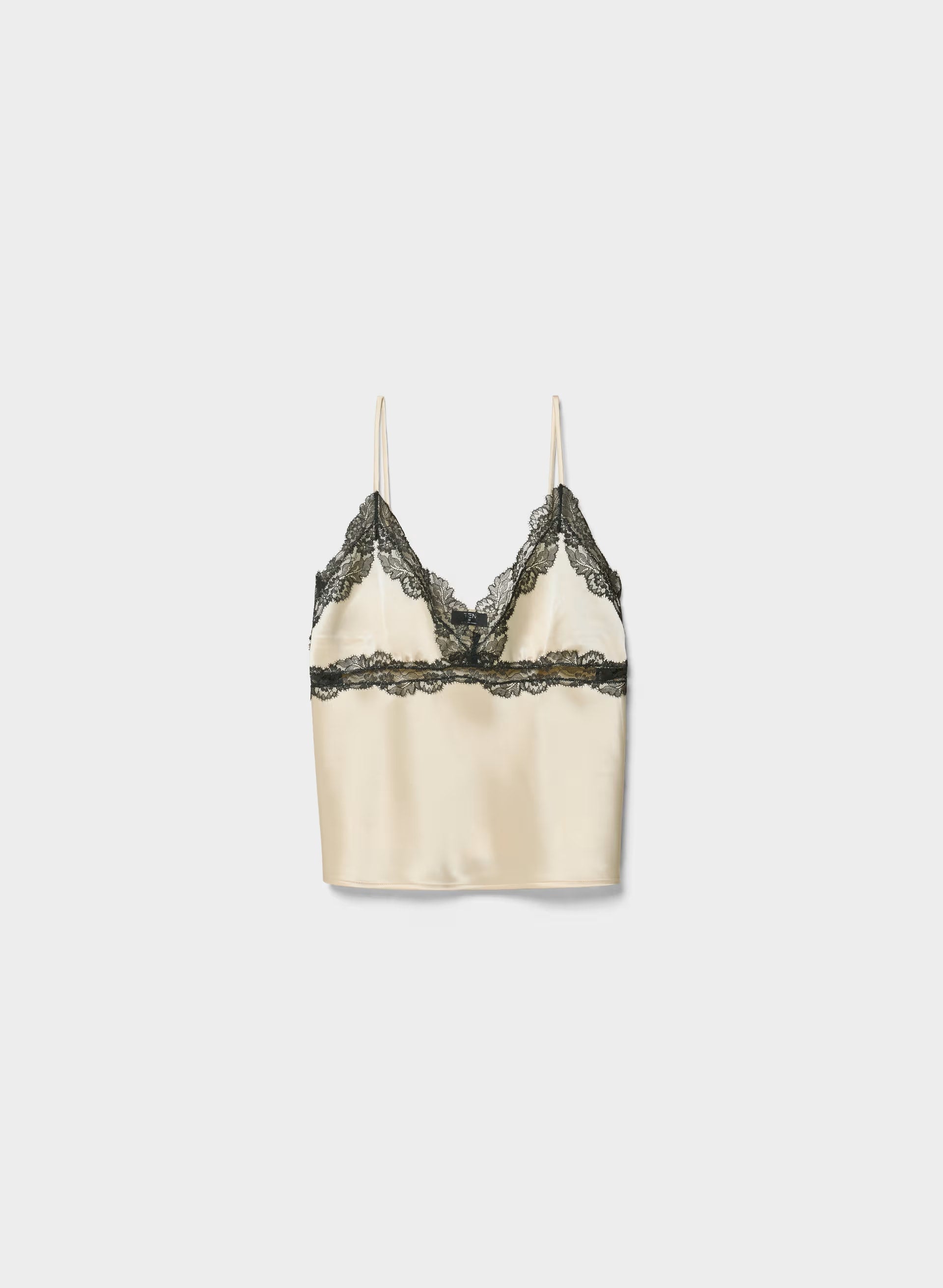 Foxtrot Satin Camisole - SEASIDE CRM /BLACK