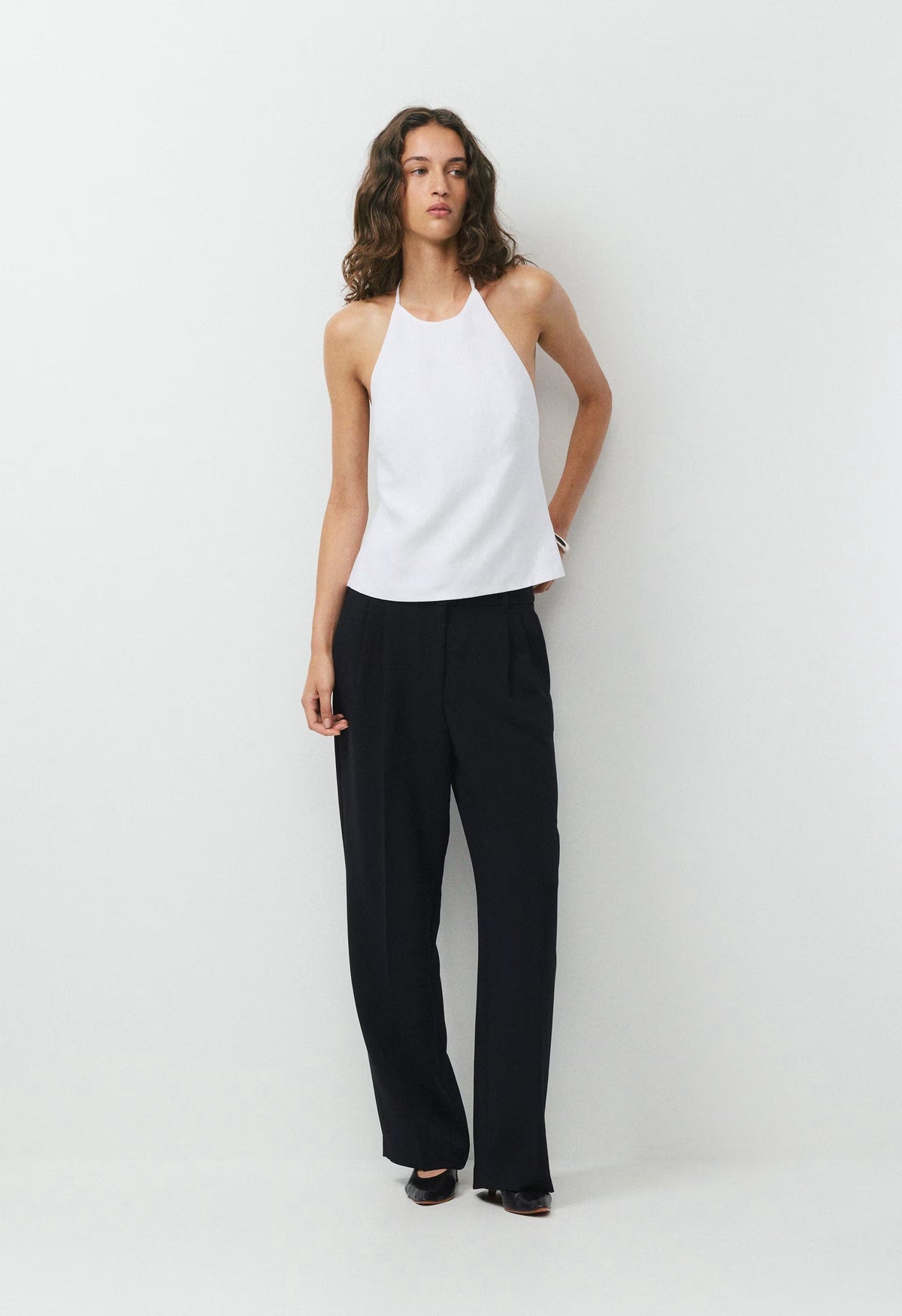 Earnshaw Halter Top - CruiseLinen™ - WHITE