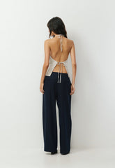 Earnshaw Halter Top - CruiseLinen™ - UNDYED ECRU
