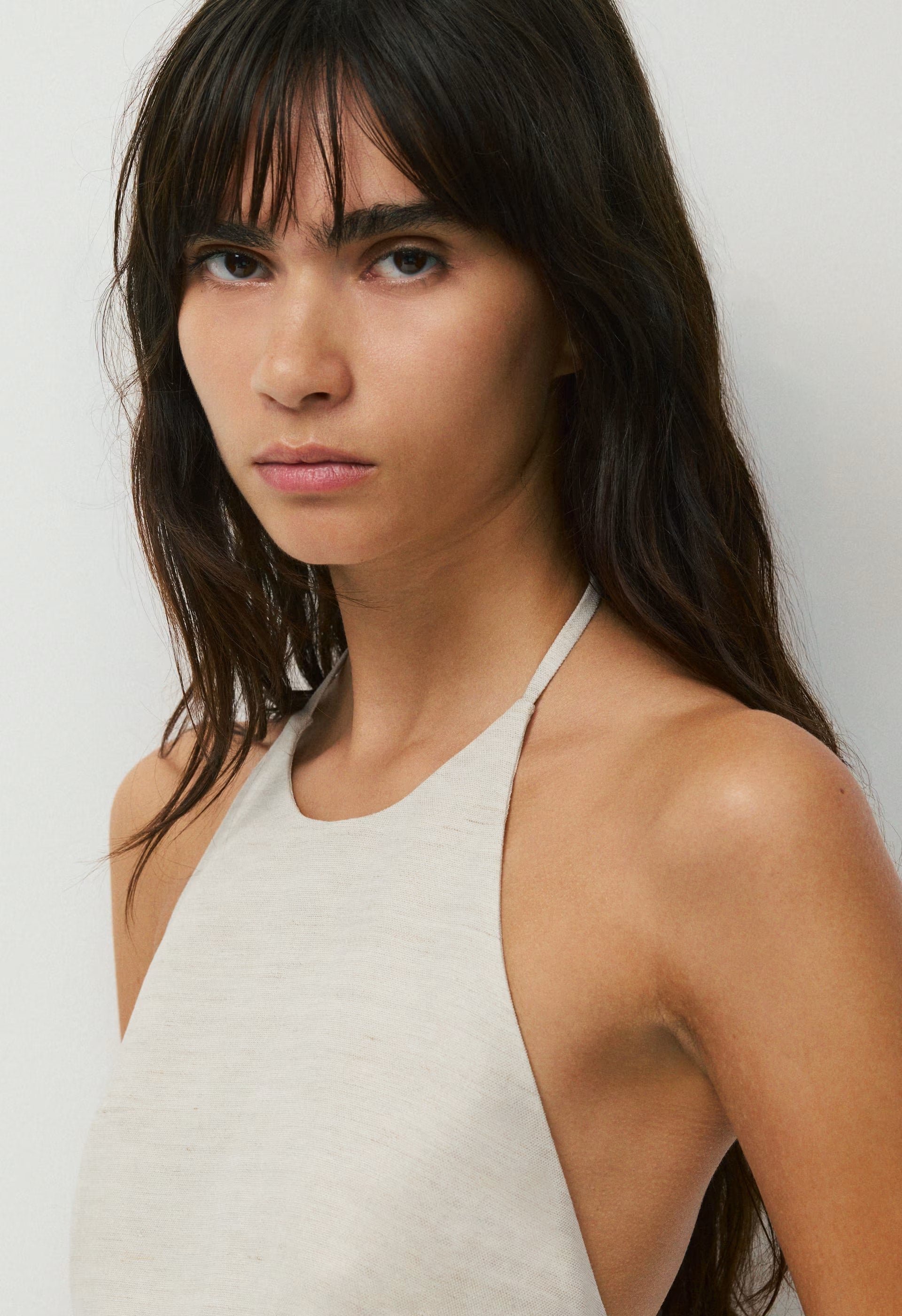 Earnshaw Halter Top - CruiseLinen™ - UNDYED ECRU