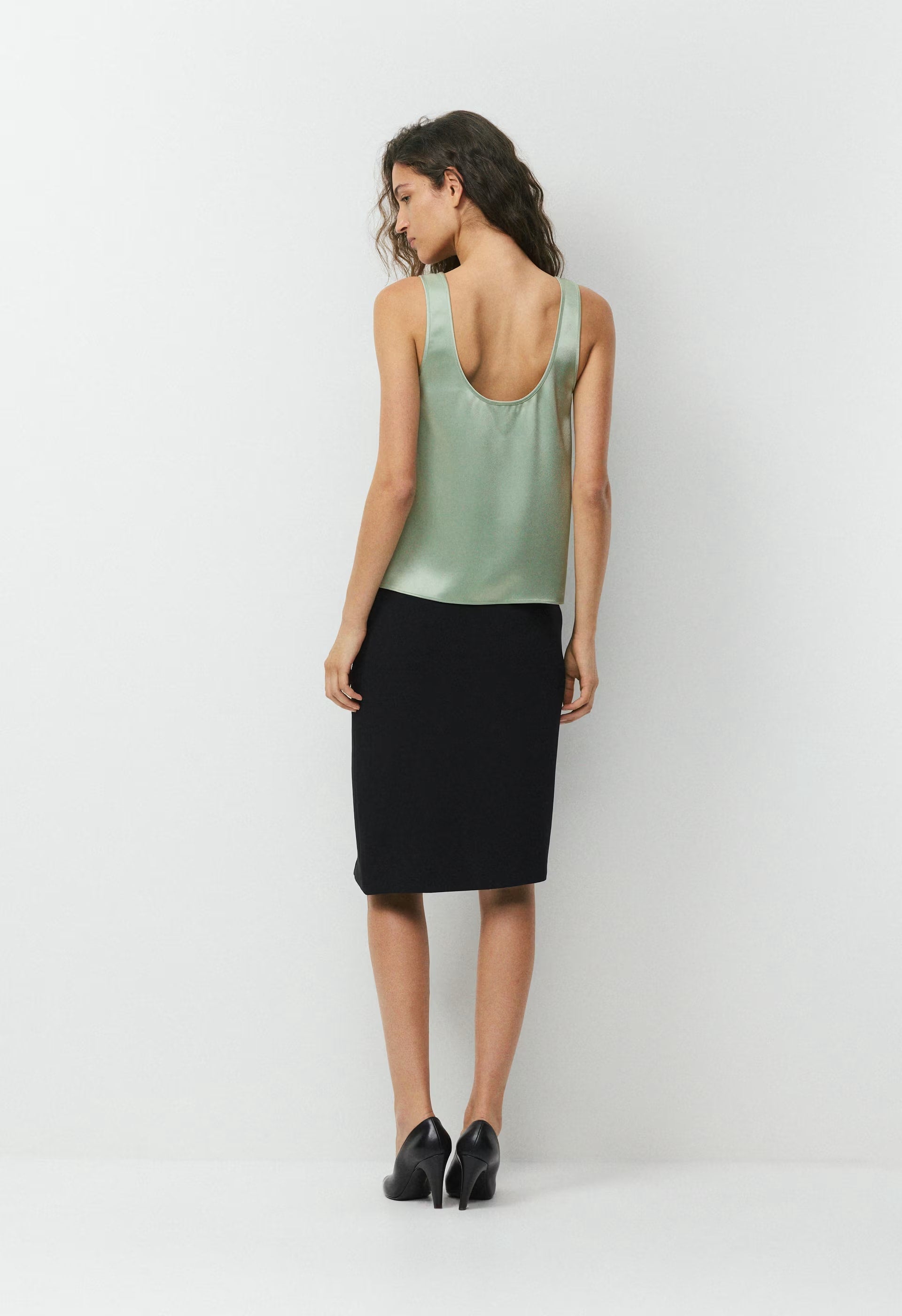 Asset Satin Top - TERRACE SAGE