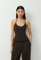 Convention Halter Top - Eversential™ - CACAO NIB BROWN
