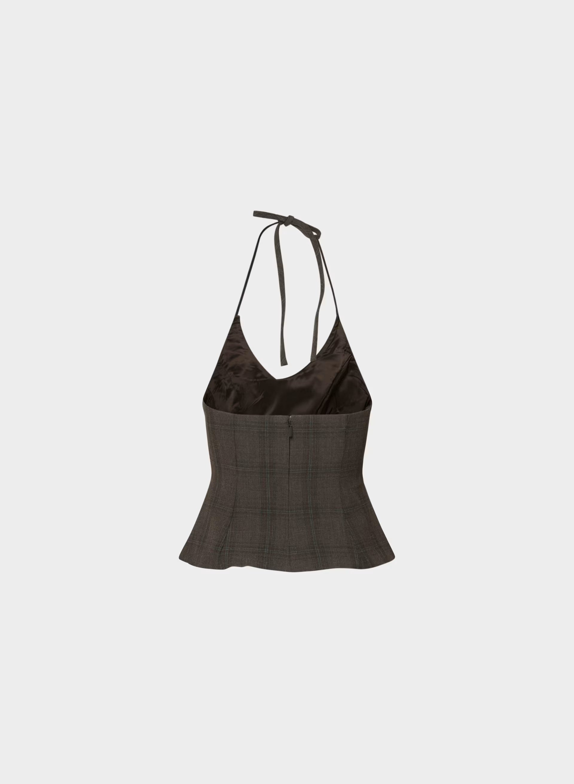 Convention Halter Top - Eversential™ - CACAO NIB BRWN/GREY