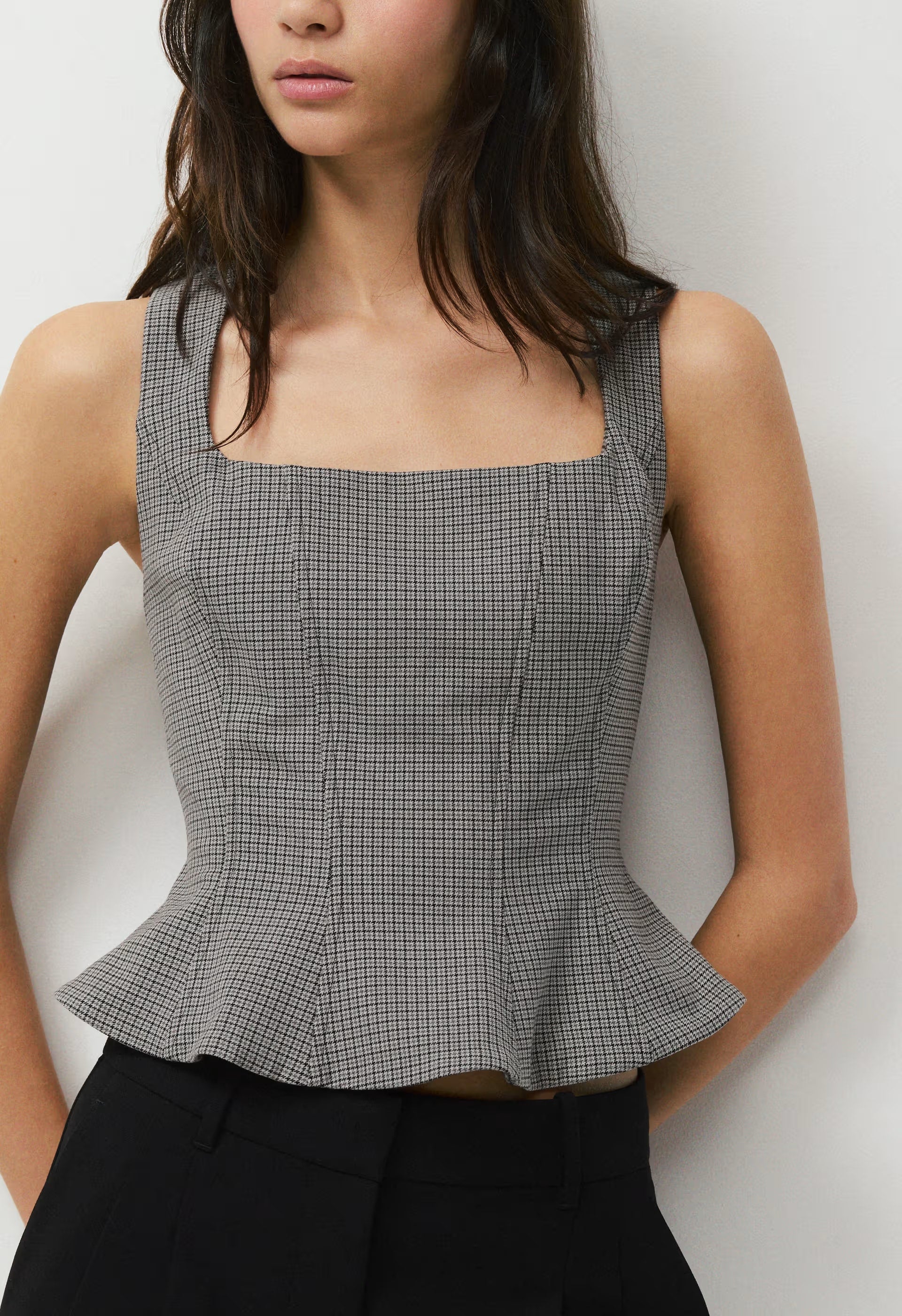Rhodora Bustier - GREY/BLACK