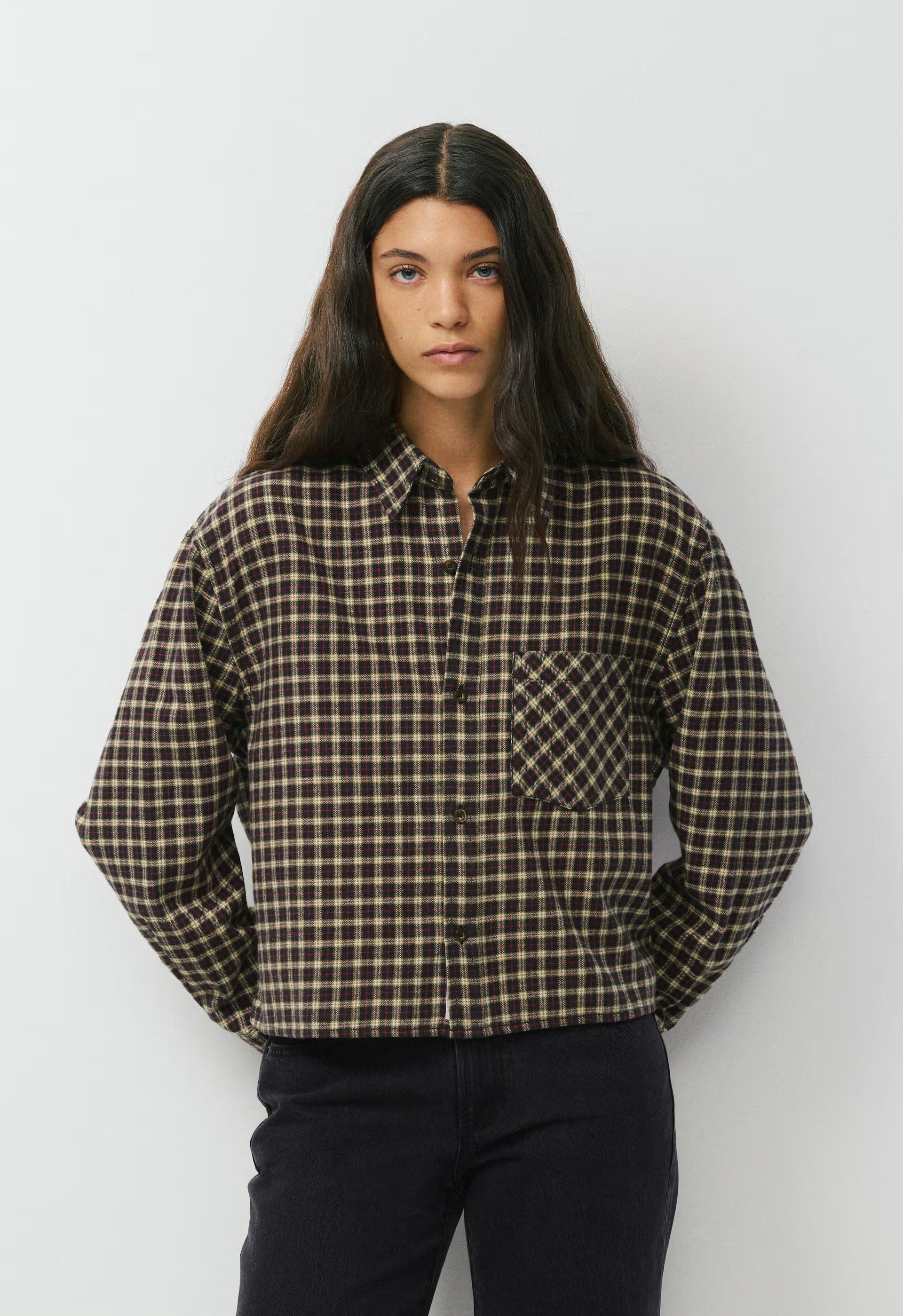 Stampede Shirt - CACAO NB BROWN/RED