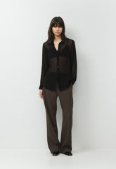 Baker Silk Shirt - BLACK