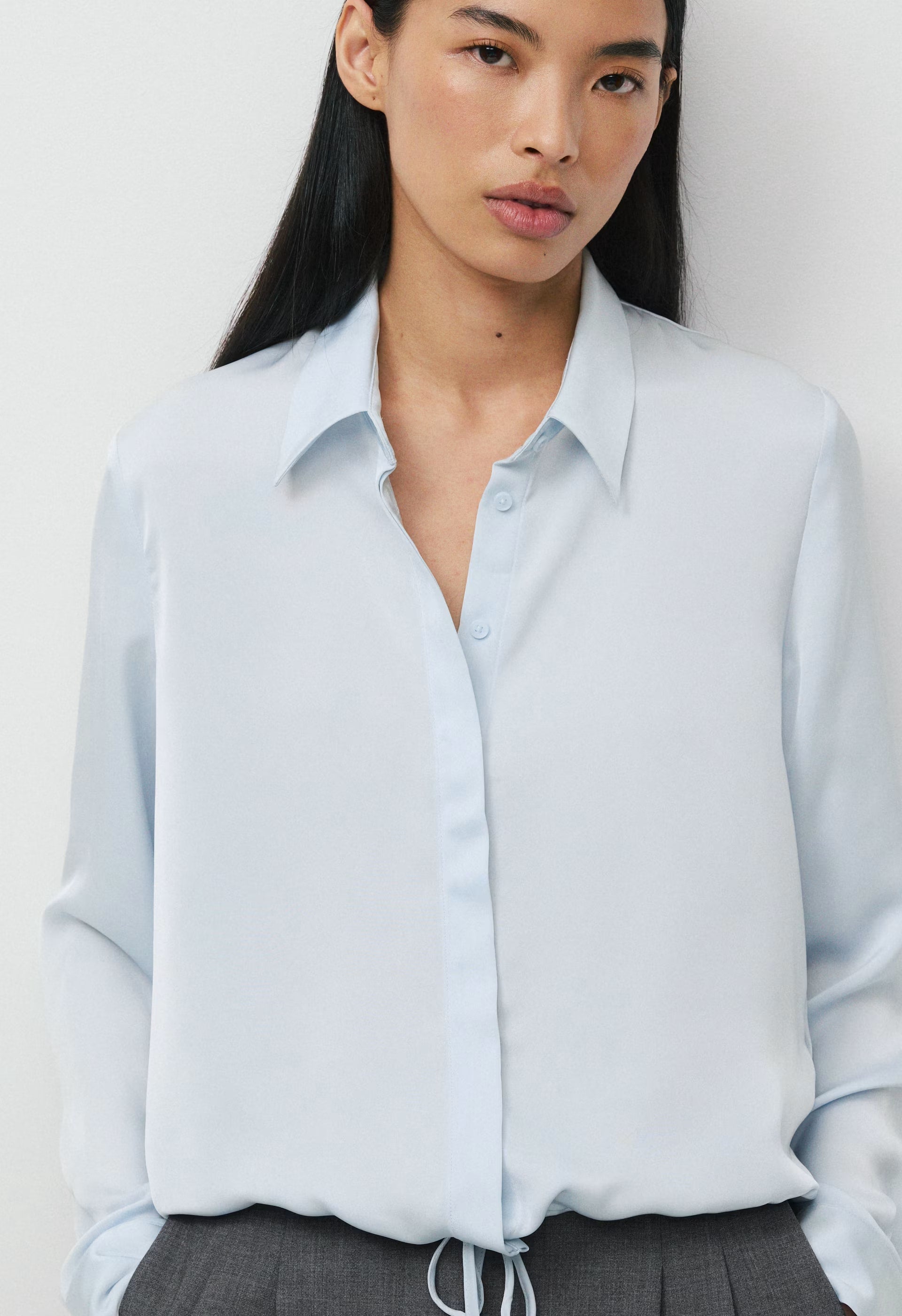 Vantage Satin Blouse - PLEIN AIR