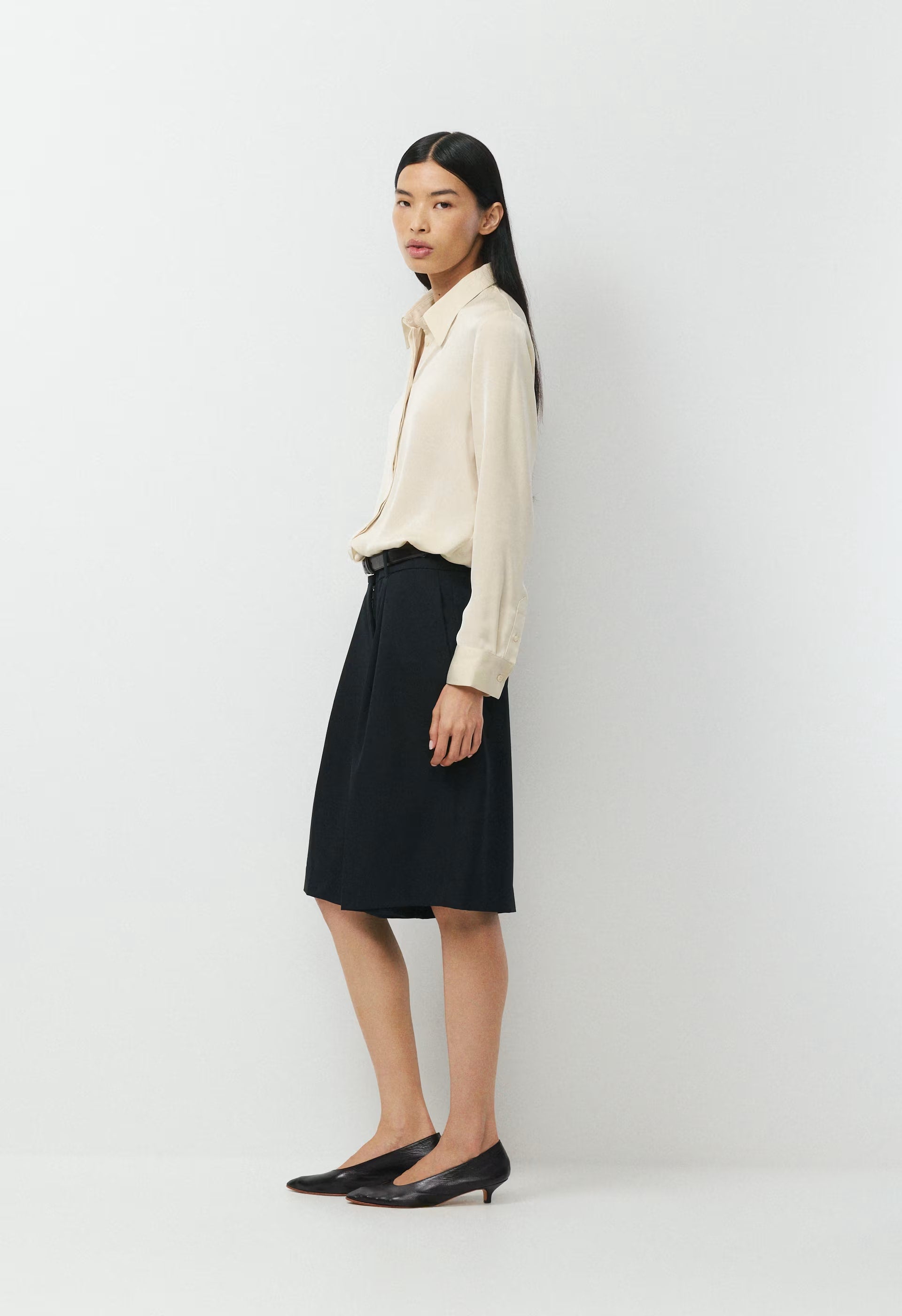 Vantage Satin Blouse - SEASIDE CREAM
