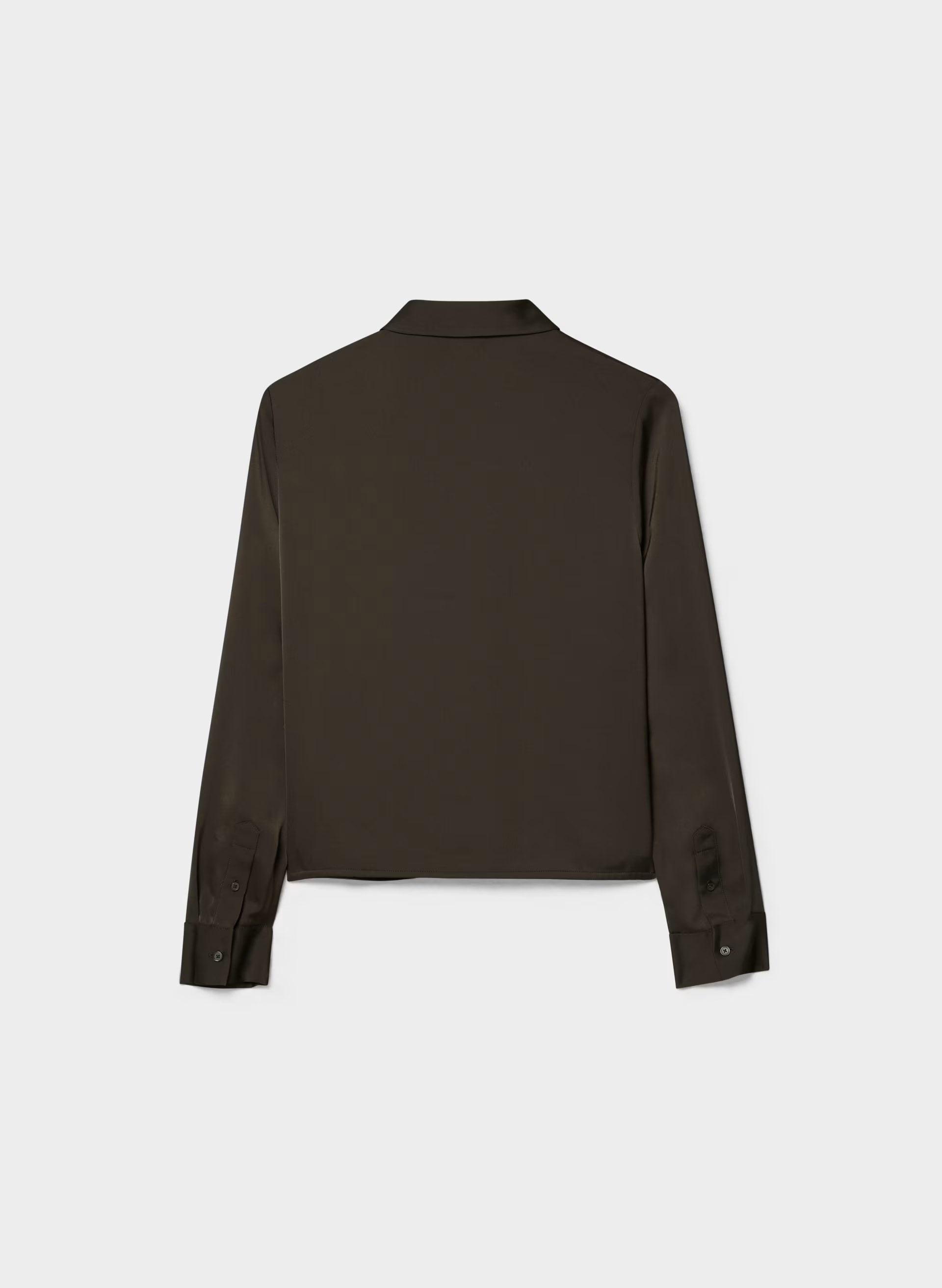 Vantage Satin Blouse - CACAO NIB BROWN