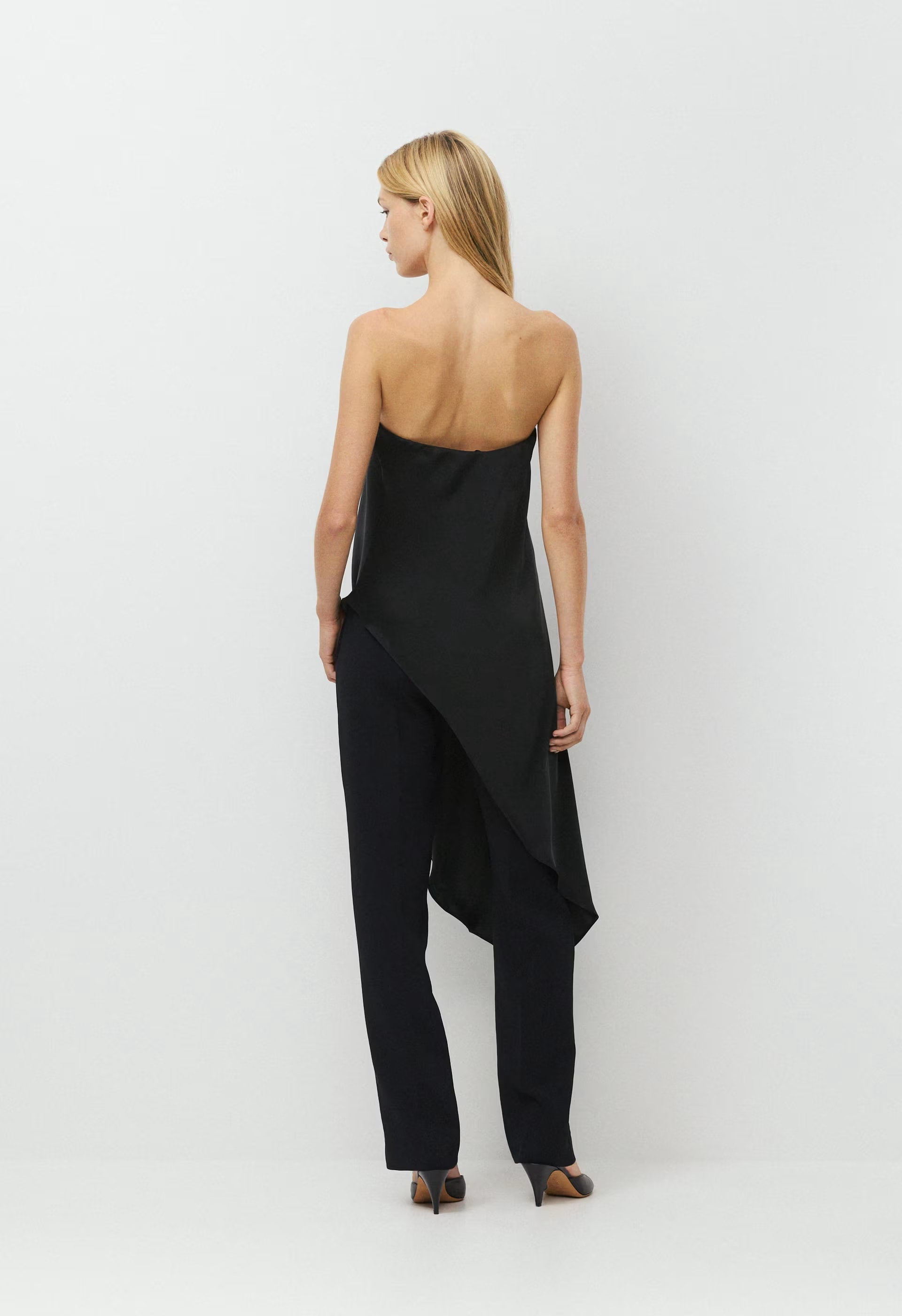 Redux Satin Top - BLACK