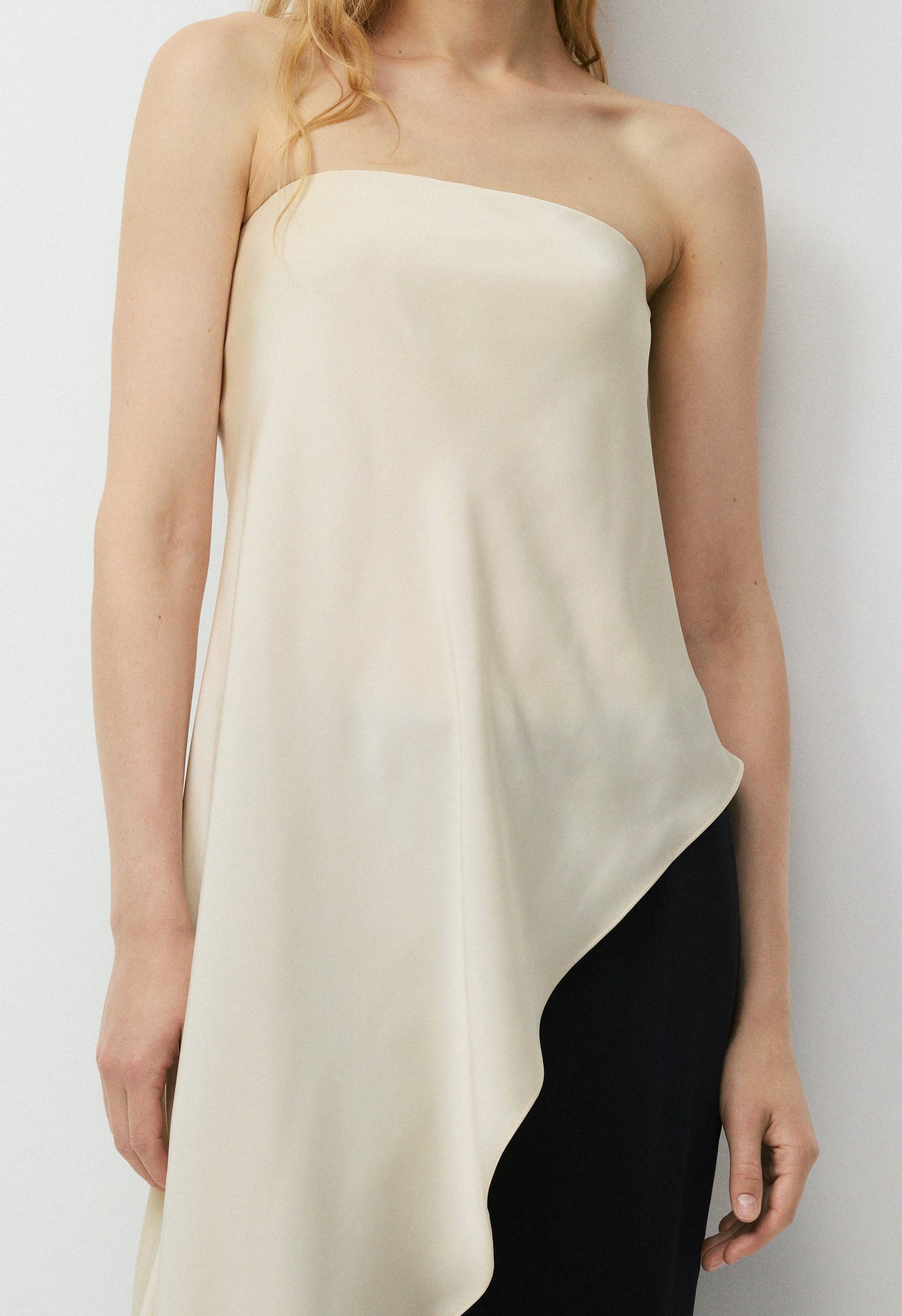 Redux Satin Top - SEASIDE CREAM