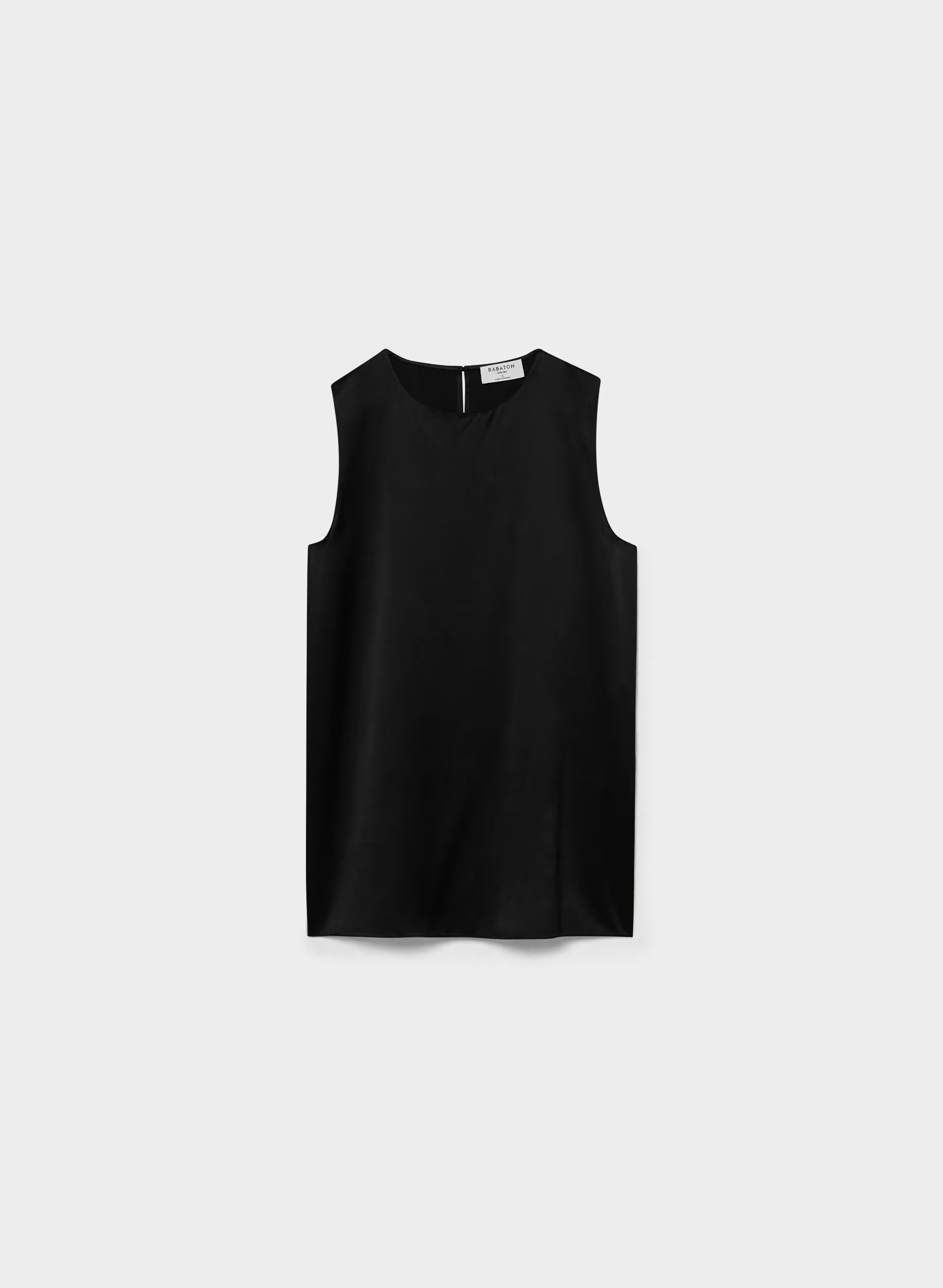 Borough Silk Top - BLACK