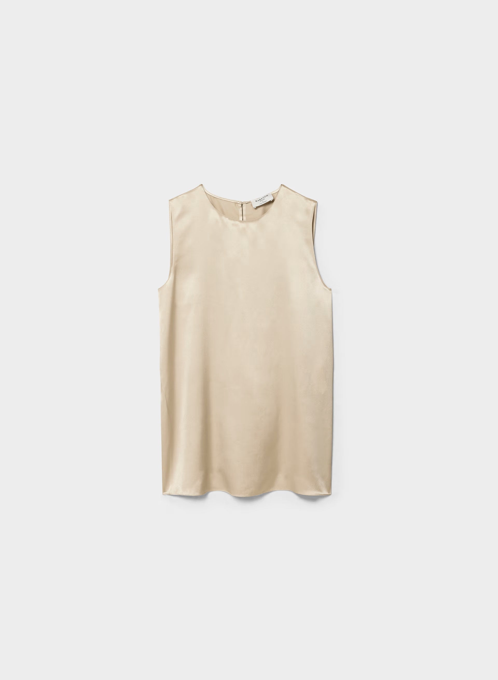 Borough Silk Top - MARCONA BEIGE