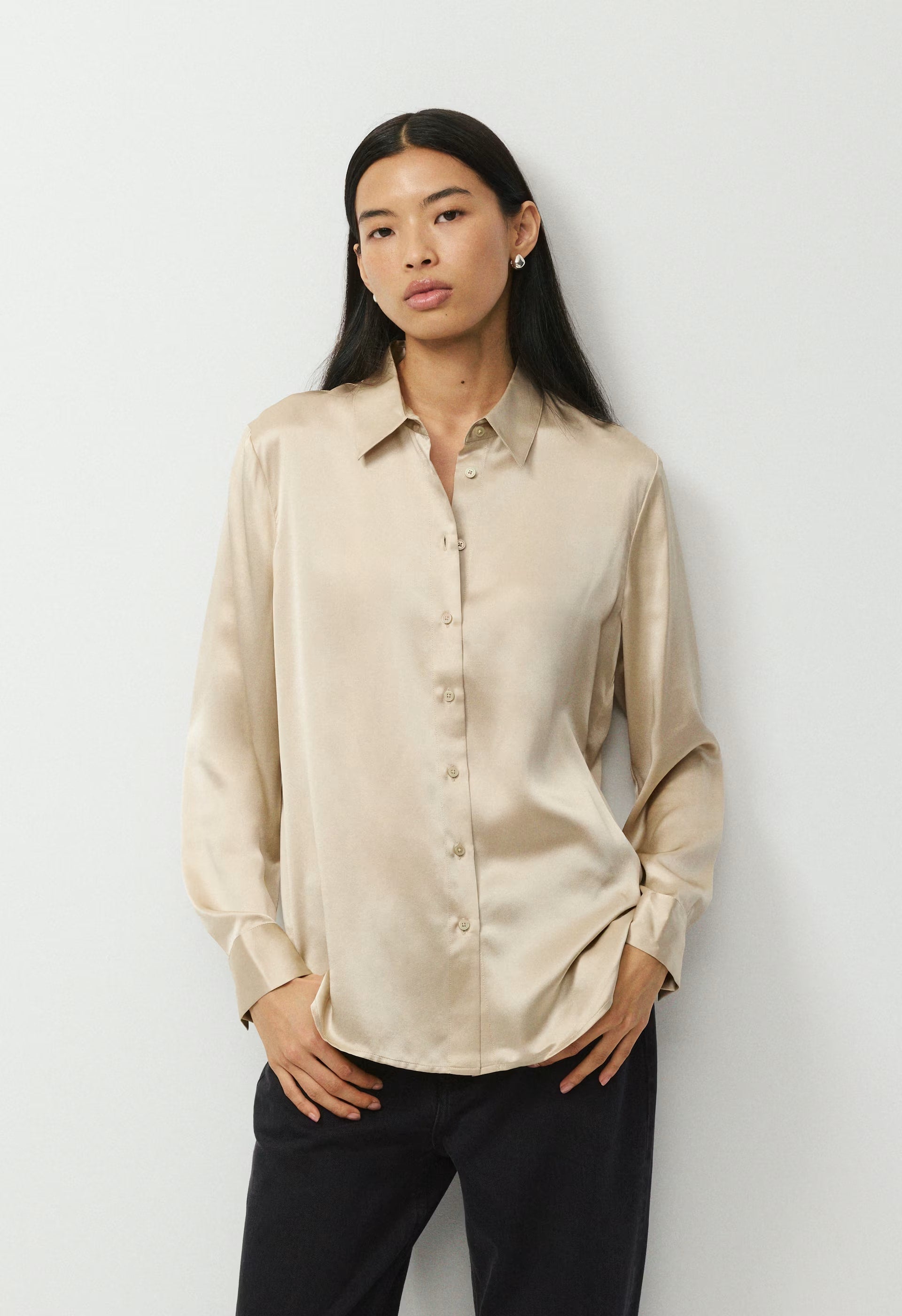 Forecast Silk Shirt - MARCONA BEIGE