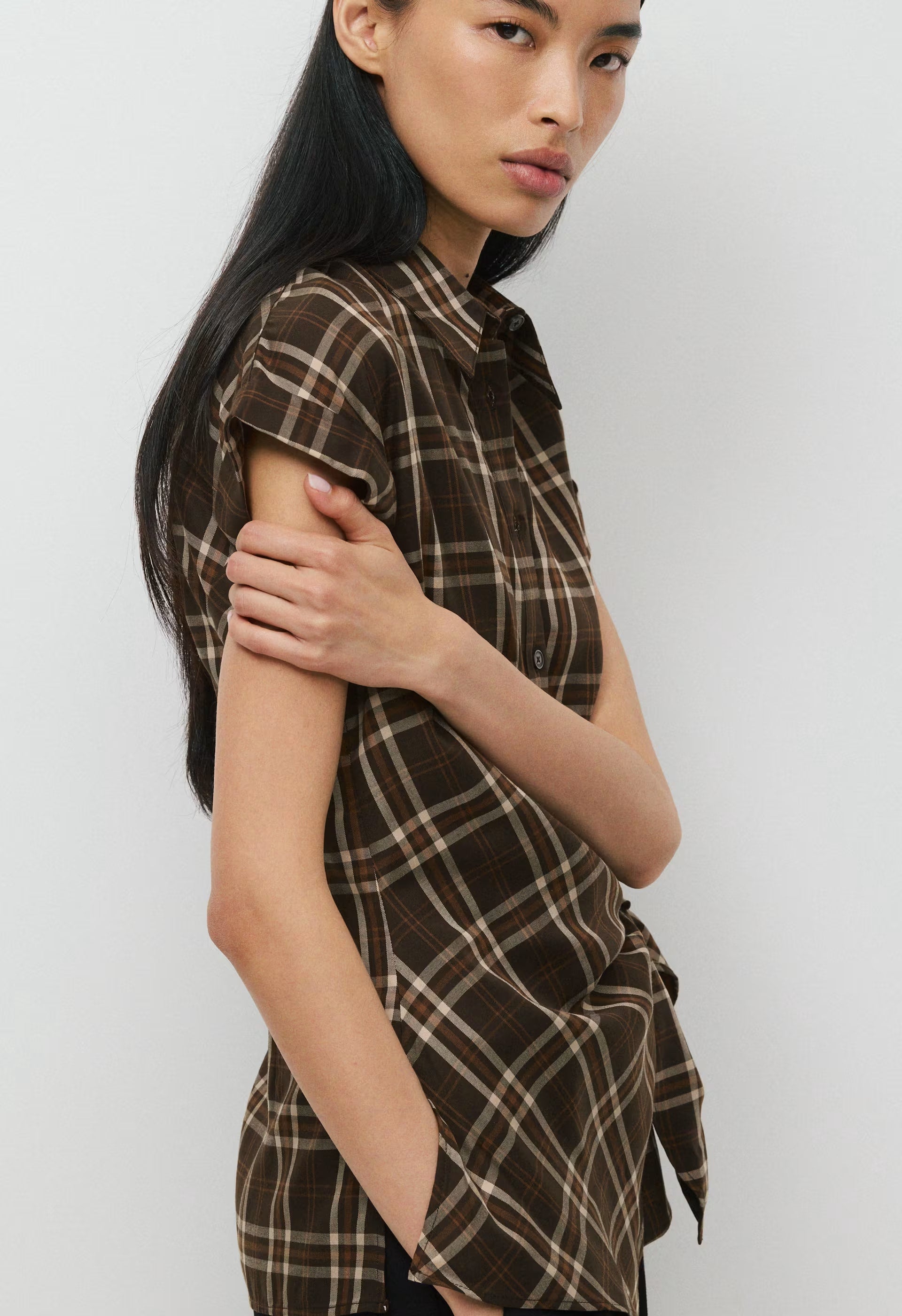 Blueprint Shirt - CACAO NIB BRWN/MRCN BG