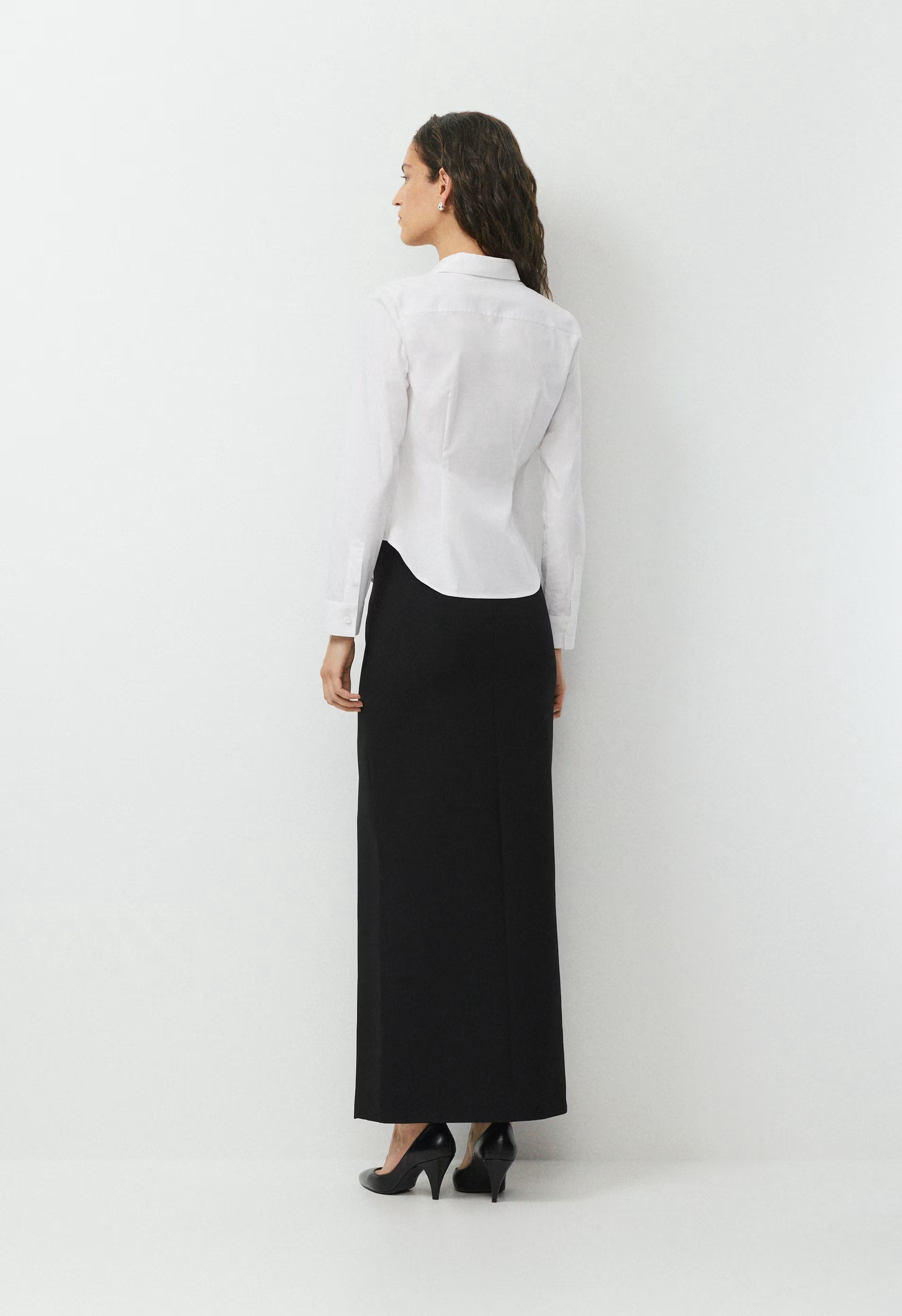 Chronicle Slim Poplin Shirt - WHITE