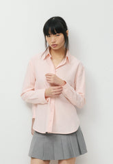 Bookish Oxford Shirt - CHMBRY CRYSTAL PINK