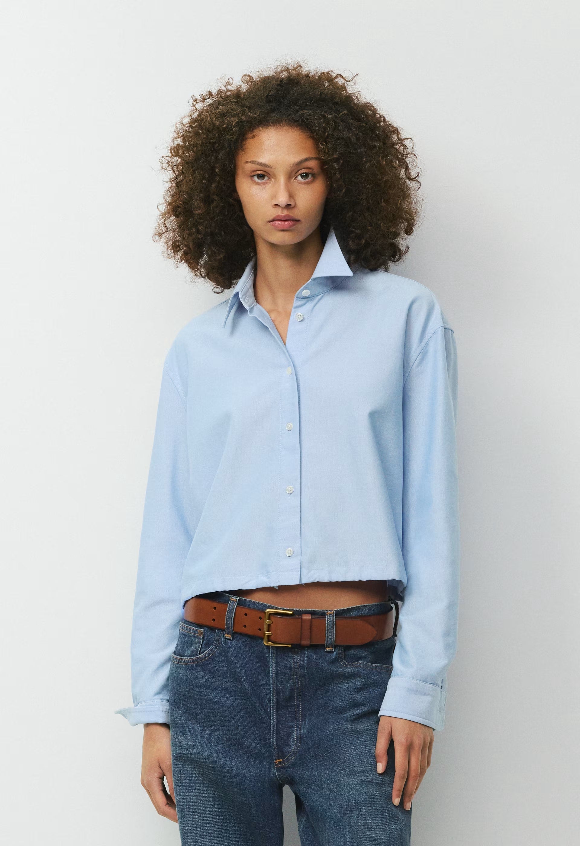 Novella Oxford Shirt - CHMBRY CRNFLWR BLUE