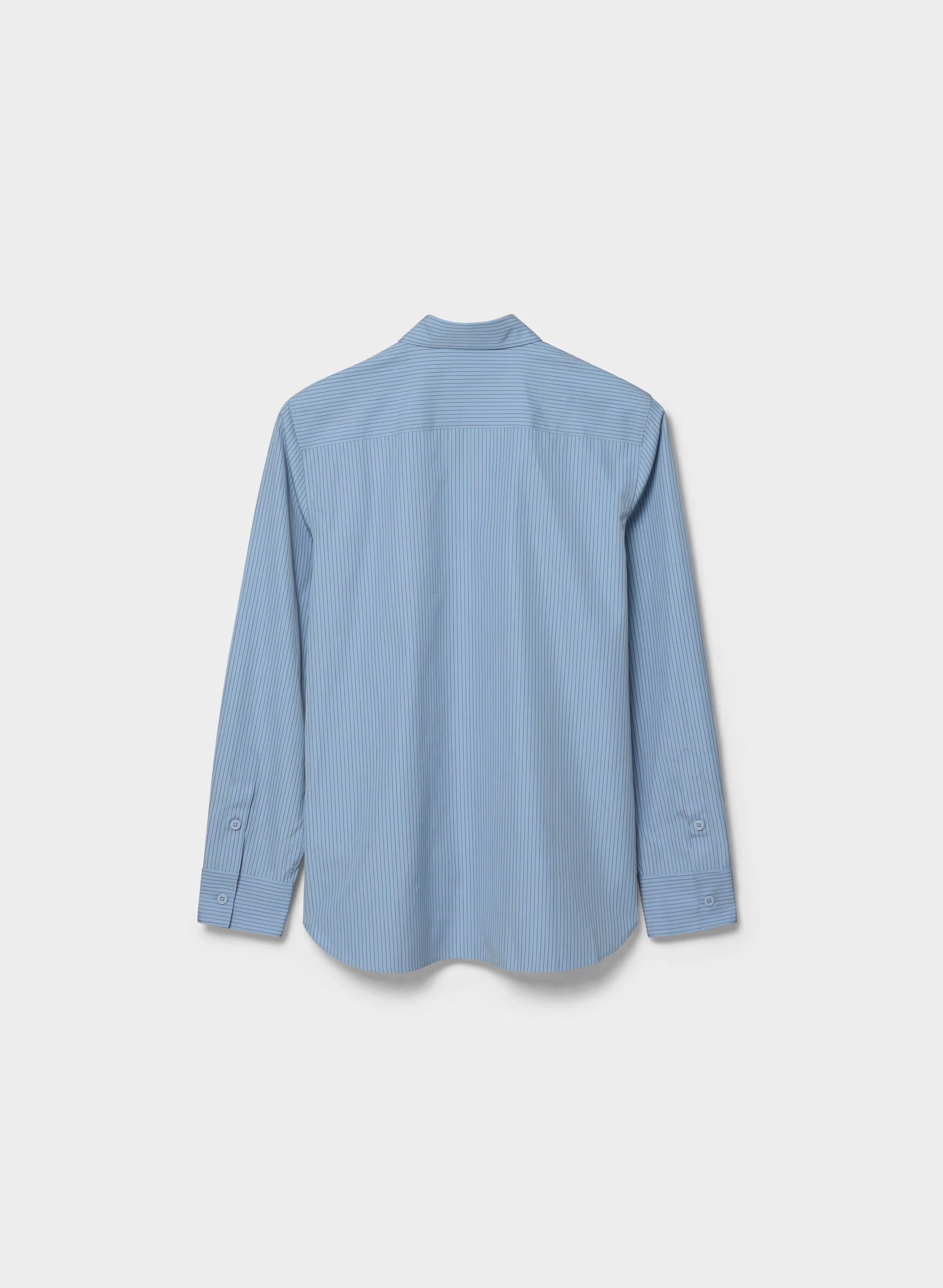 Concourse Poplin Shirt - CRNFL BLE/CHCO BROWN