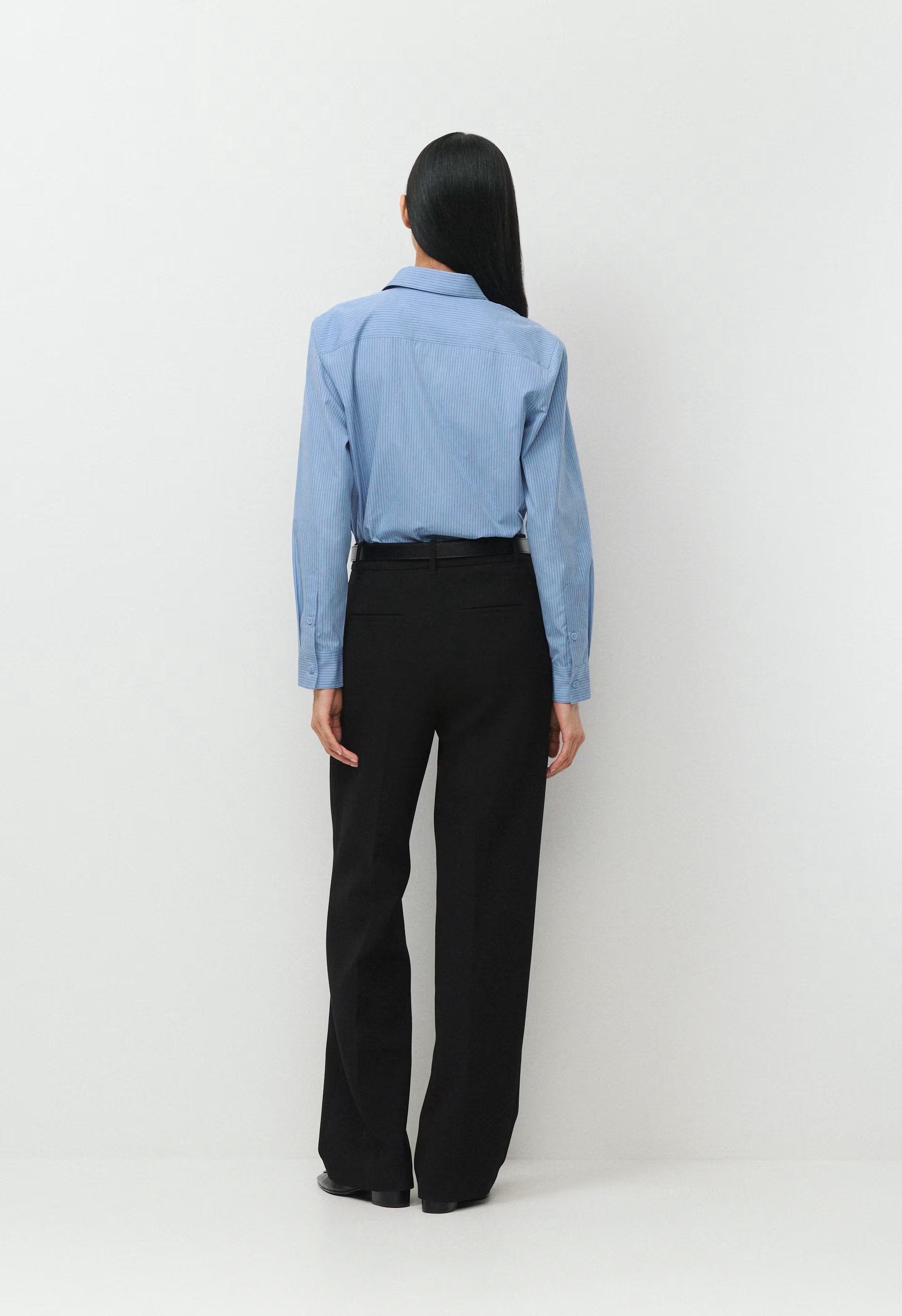Concourse Poplin Shirt - CRNFL BLE/CHCO BROWN
