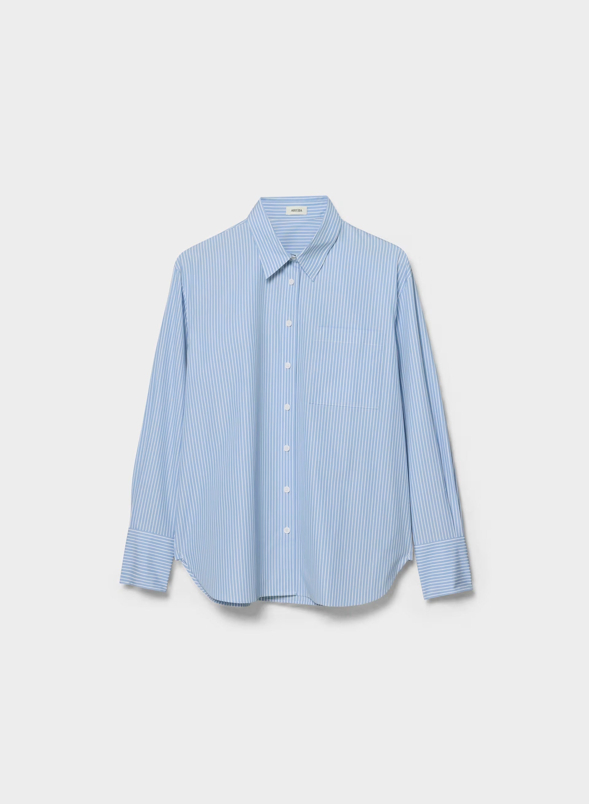 Landmark Poplin Shirt - CRNFL BLU/ BRT WHT