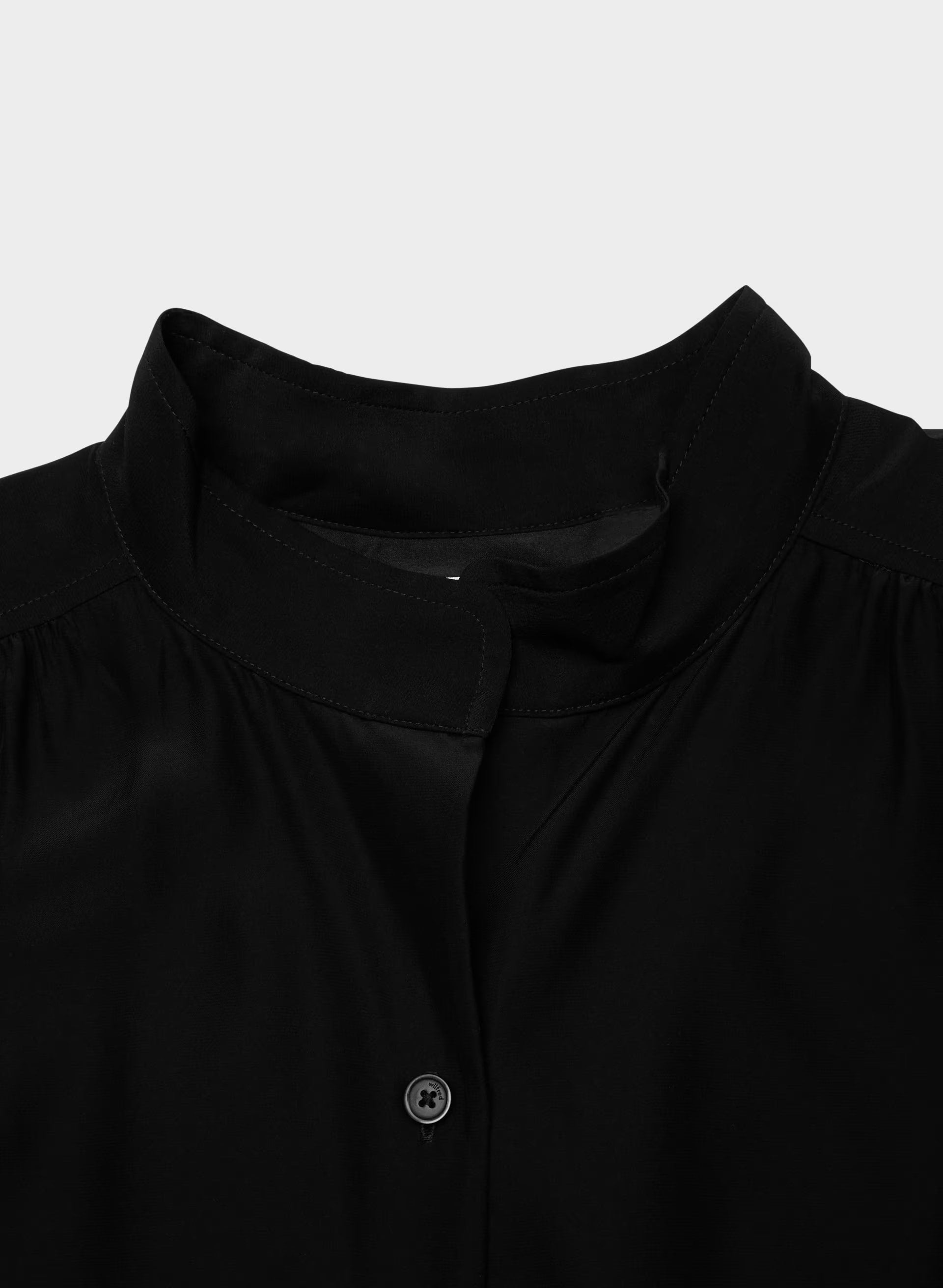 Delphine Silk Blouse - BLACK