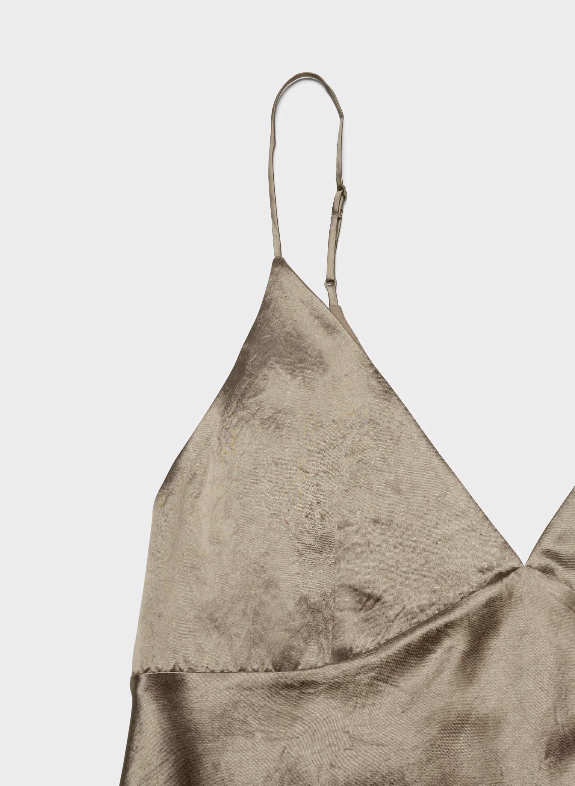Familiar Satin Camisole - NOMAD TAUPE