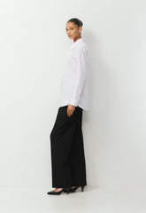 Concourse Poplin Shirt - WHITE