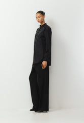 District Poplin Shirt - BLACK