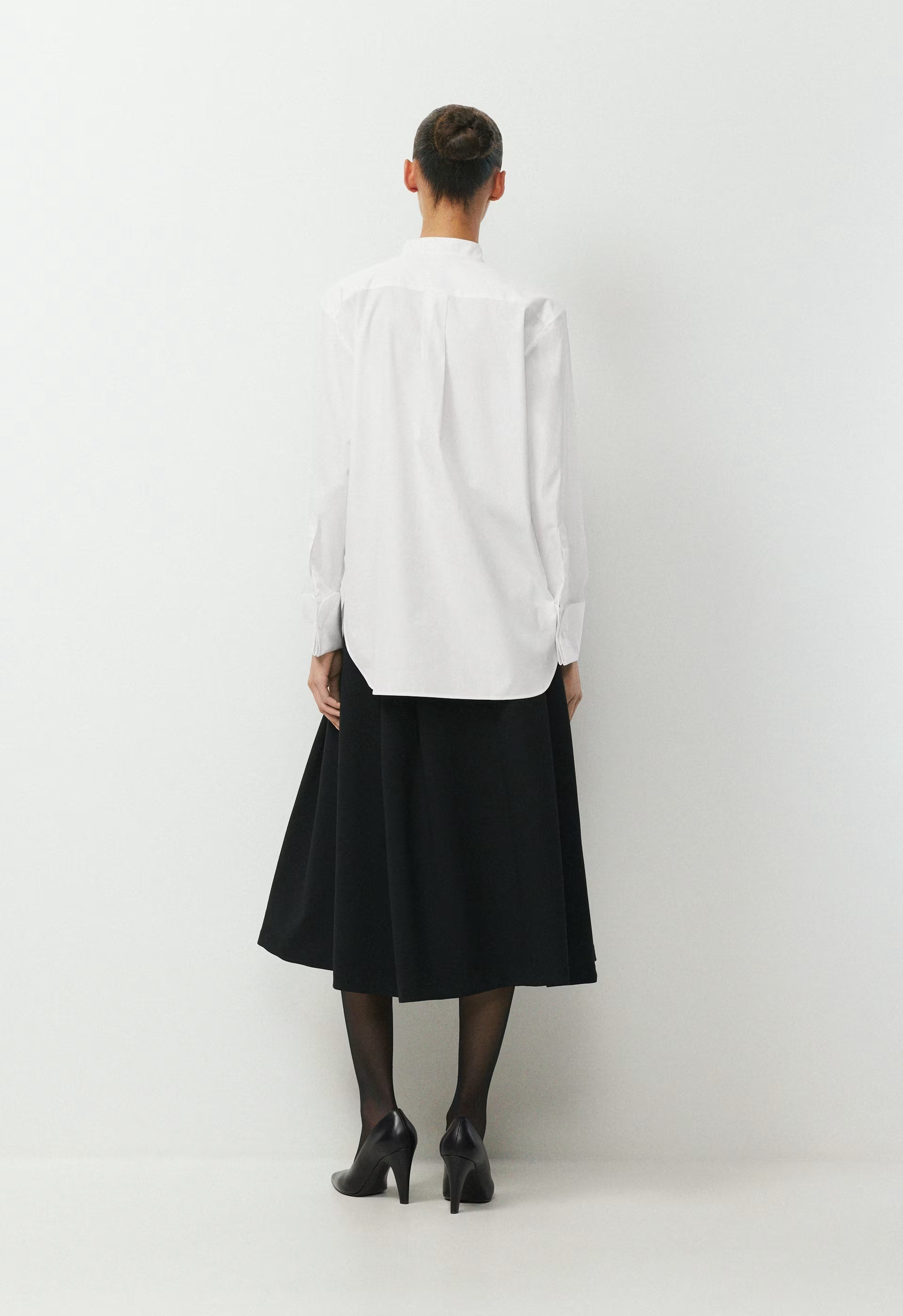 District Poplin Shirt - WHITE