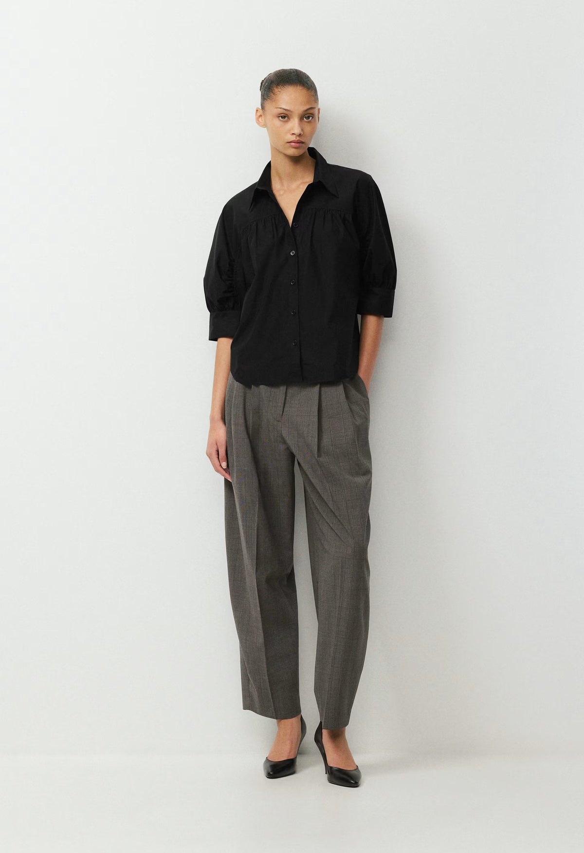 Calibre Poplin Shirt - BLACK