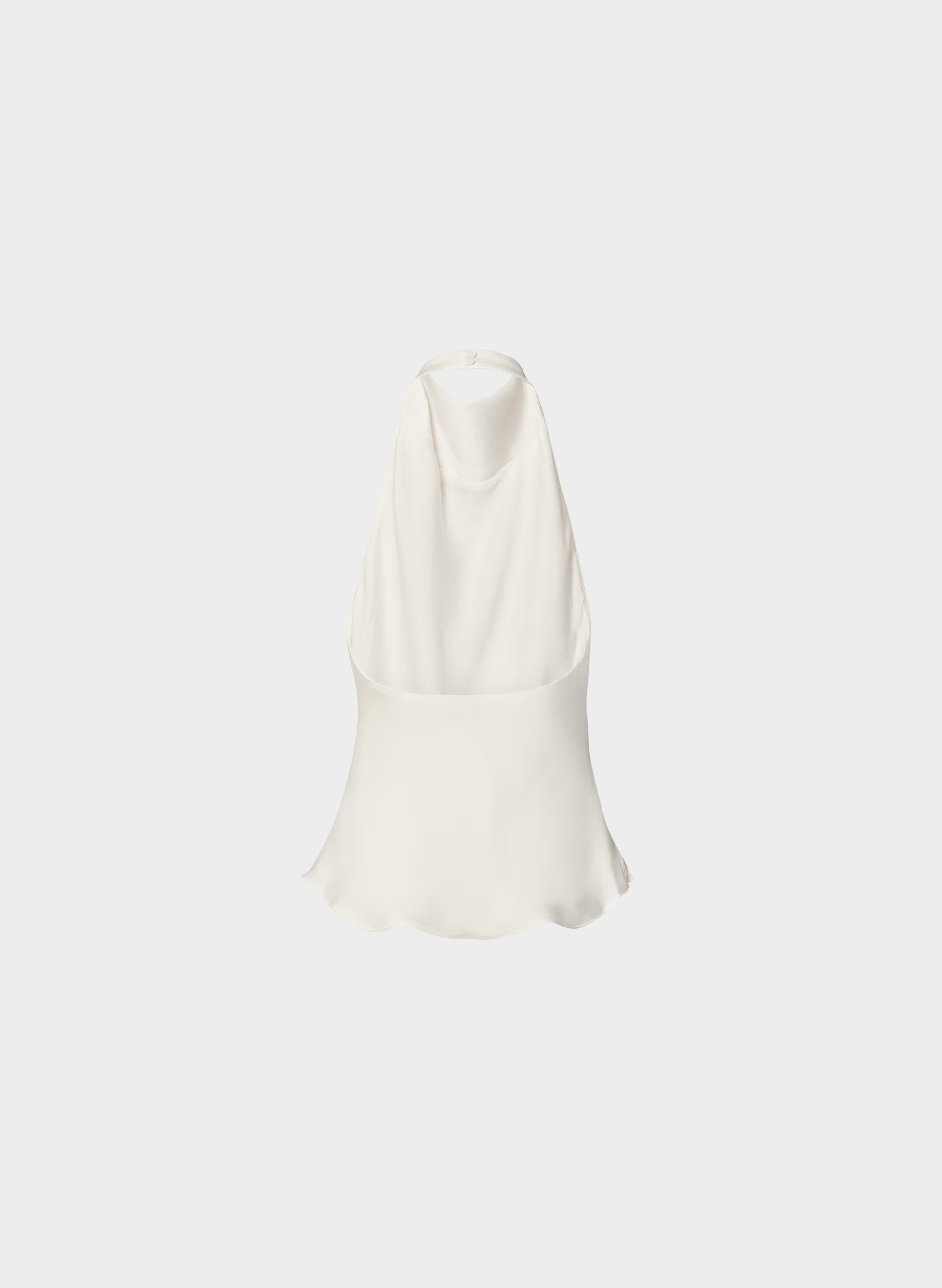 Audience Satin Halter Top - LIGHT BIRCH