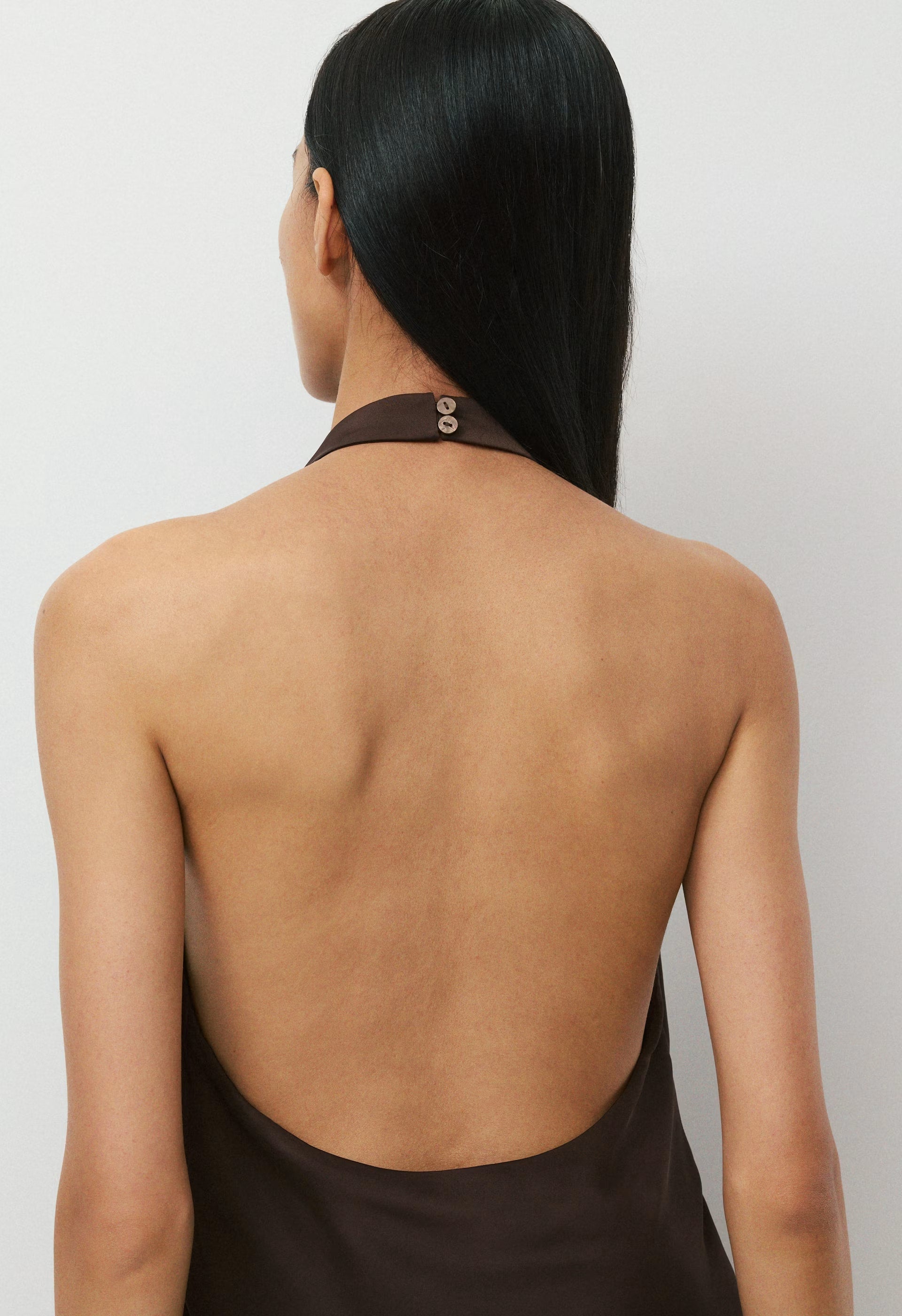 Audience Satin Halter Top - ADMIRAL