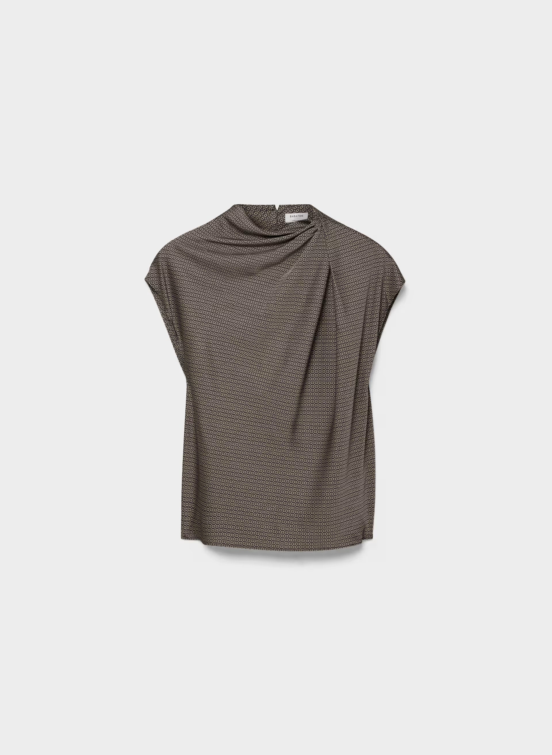 Nominee Satin Blouse - CACAO NB BRWN/SSD CRM