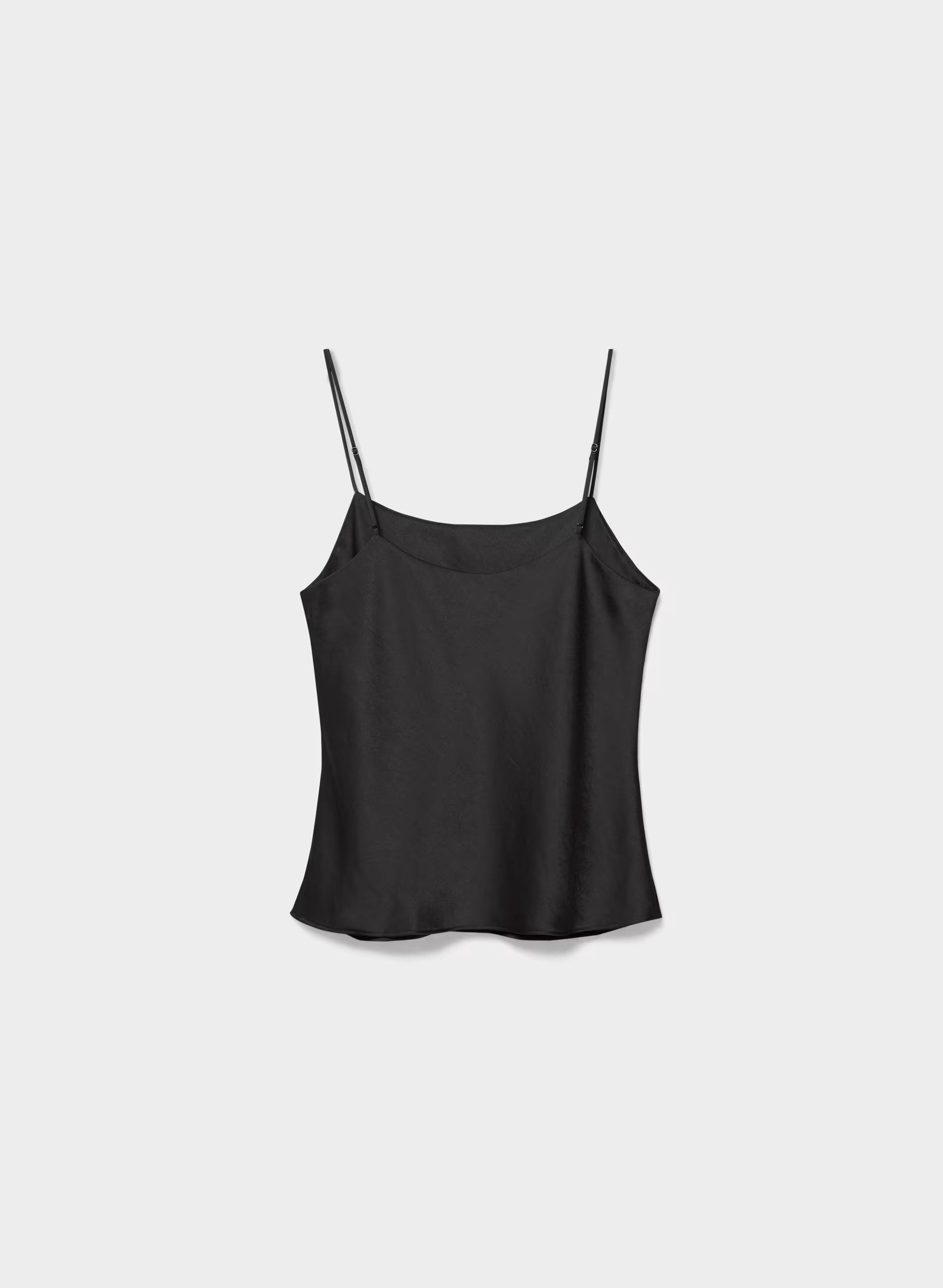 Pronto Satin Camisole - BLACK