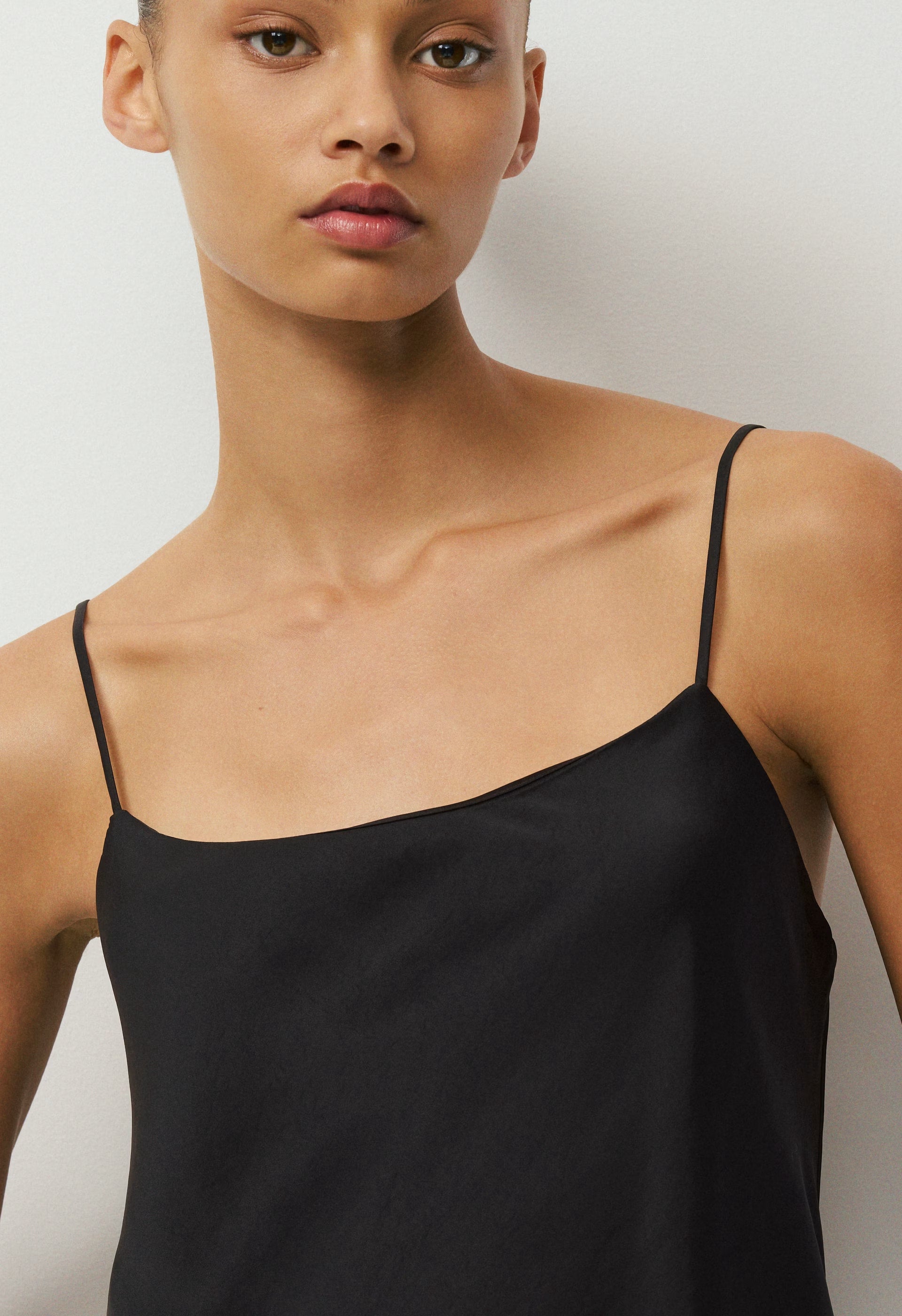 Pronto Satin Camisole - BLACK